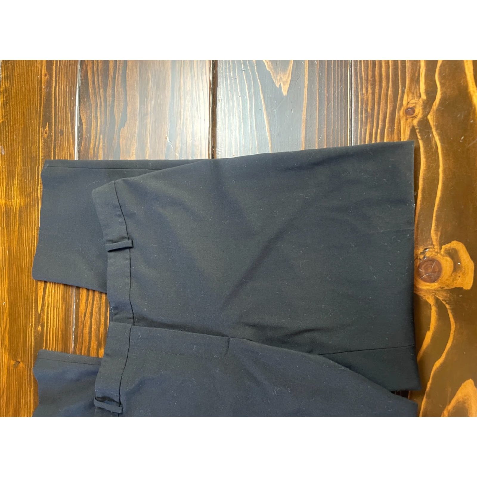 Calvin Klein Calvin Klein Dress Pants Women's Size 12 Black Flat Front Pockets Straight Leg Dress Pants Mens? Size 34" / US 12 / IT 48 - 4 Thumbnail