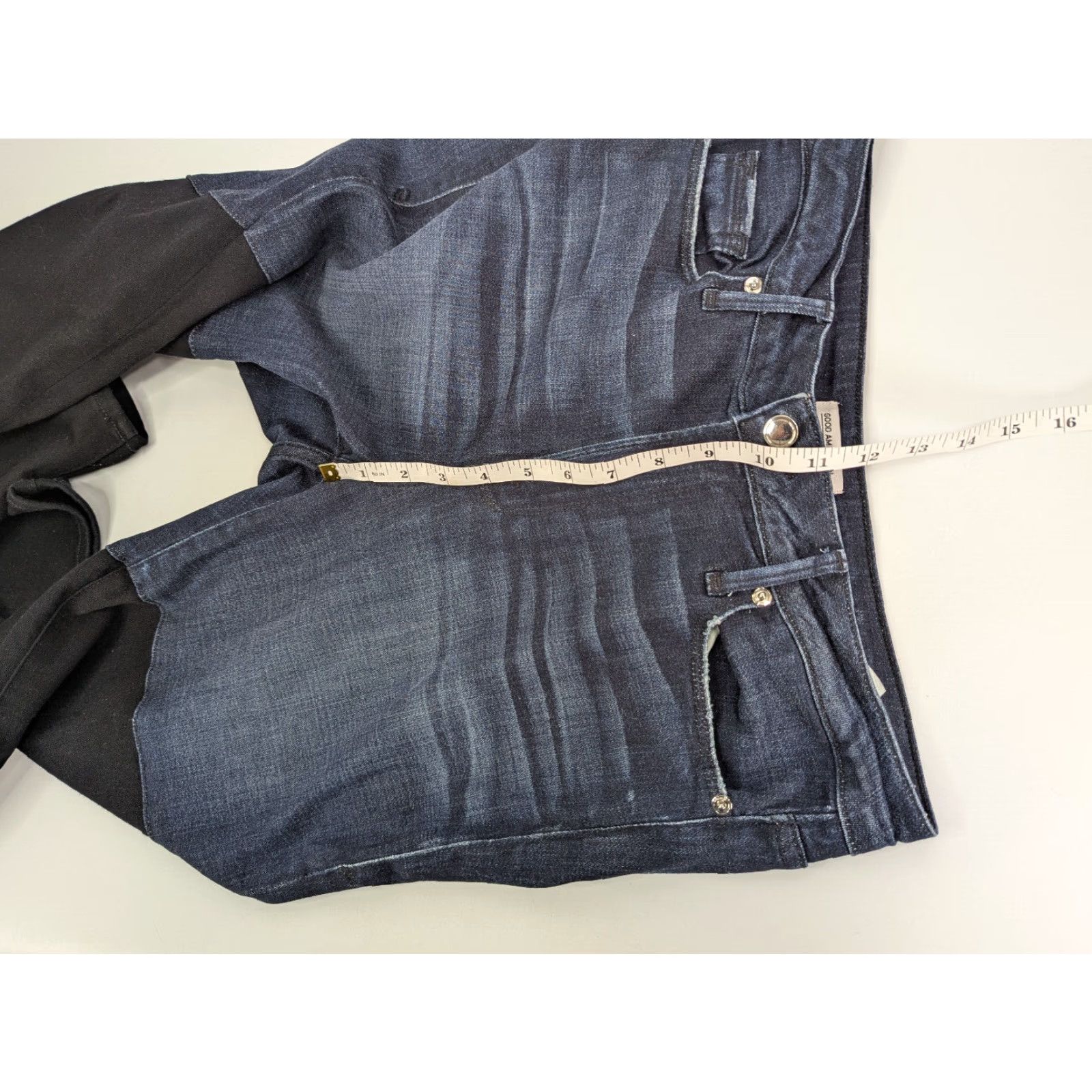 Good American Good American Good Legs Two Toned Black Bottom Colorblock Skinny Jeans Sz 12/31 Size 34" / US 12 / IT 48 - 7 Thumbnail