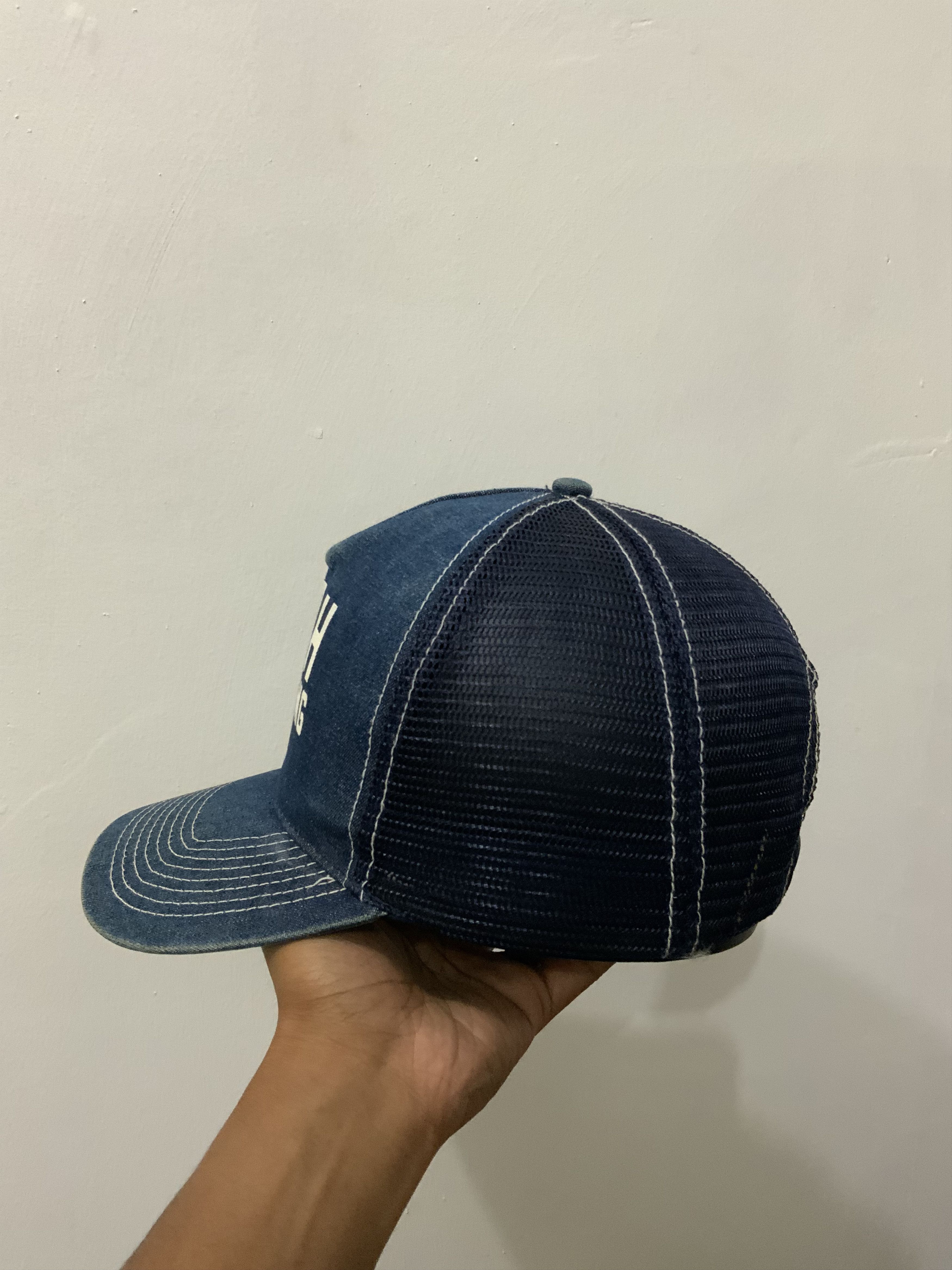 If Six Was Nine UOH Wrestling 66-14 Denime Trucker Hat Size ONE SIZE - 3 Thumbnail