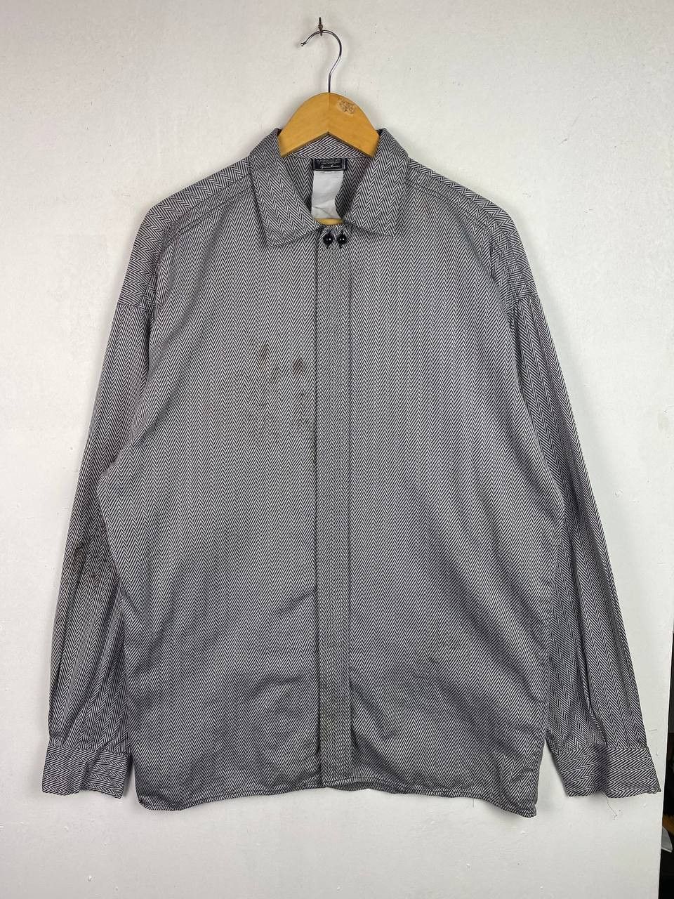 Versace versus by gianni versace shirt italy herringbone design Size US XL / EU 56 / 4 - 1 Thumbnail