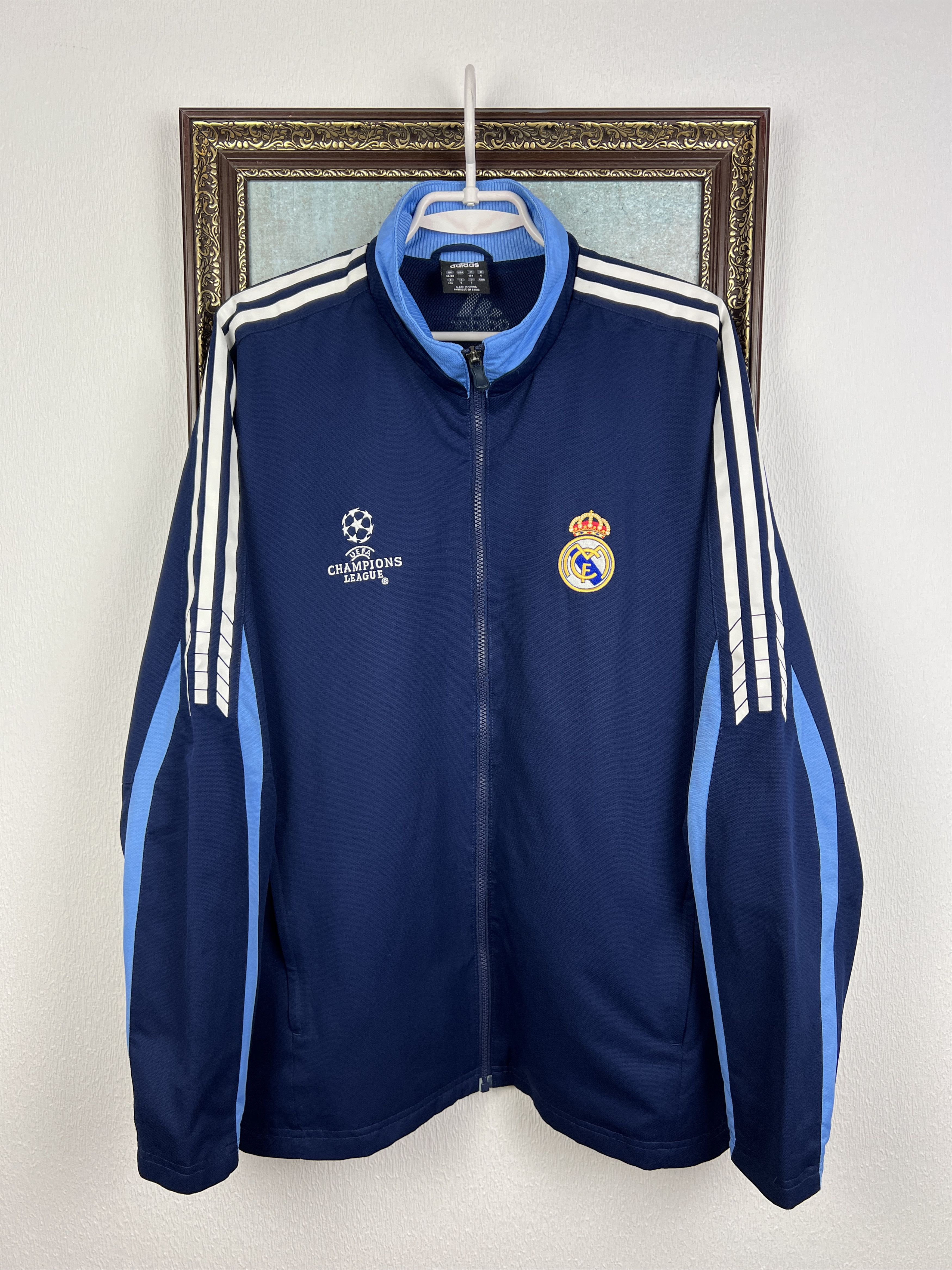 Adidas Vintage Adidas Real Madrid Football Jacket Soccer Track Top Size US M / EU 48-50 / 2 - 1 Thumbnail