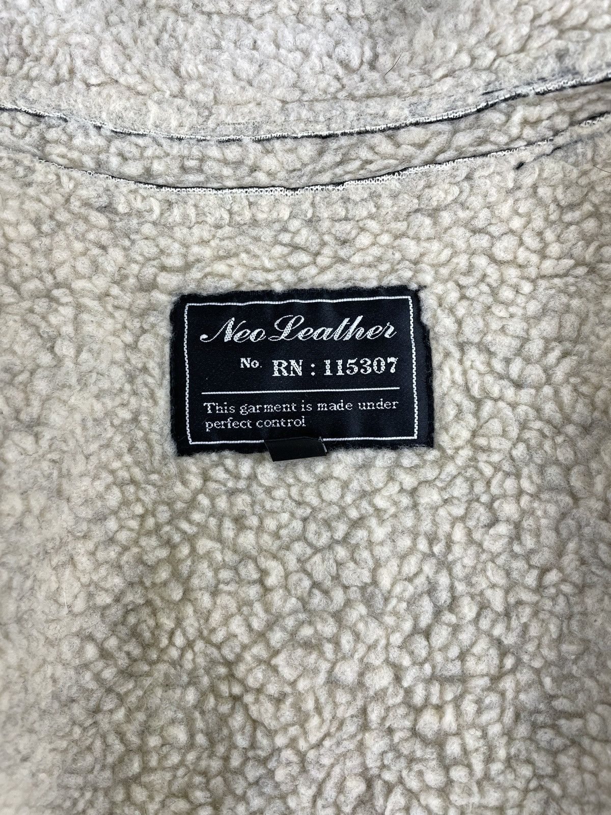 NEO LEATHER VINTAGE Lined Sherpa Leather Jacket