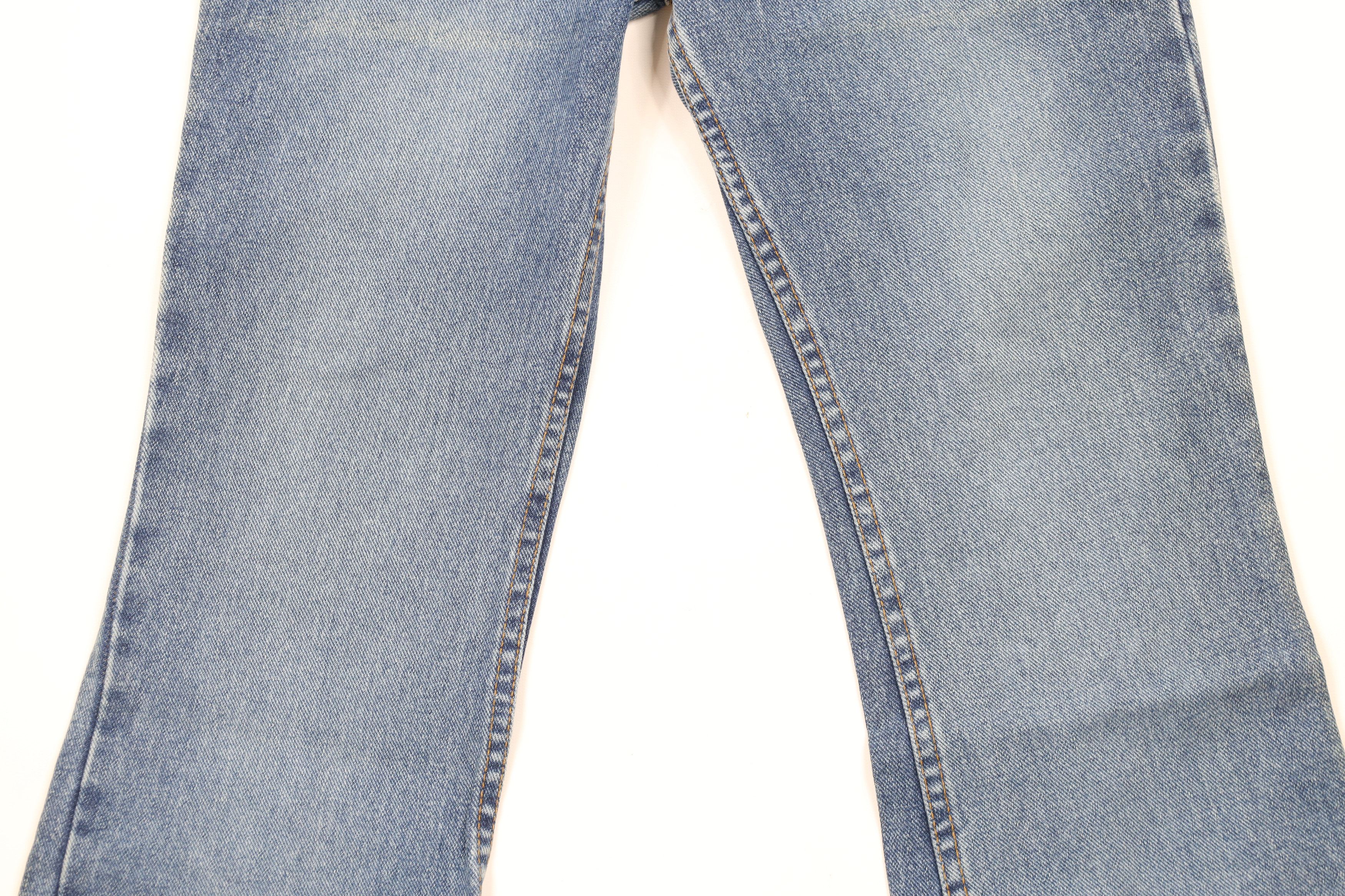 Vintage Vintage 90s Y2K Babydoll Flared Wide Leg Denim Jeans Blue Size 27" / US 4 / IT 40 - 3 Thumbnail
