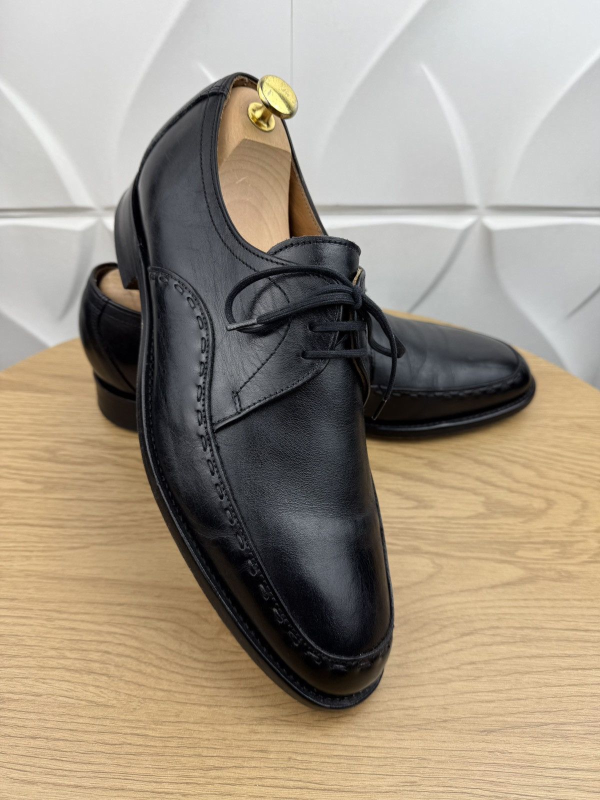 Loake LOAKE Derby Leather Shoes FORMBY Black Men’s Handmade Size US 11 / EU 44 - 1 Thumbnail