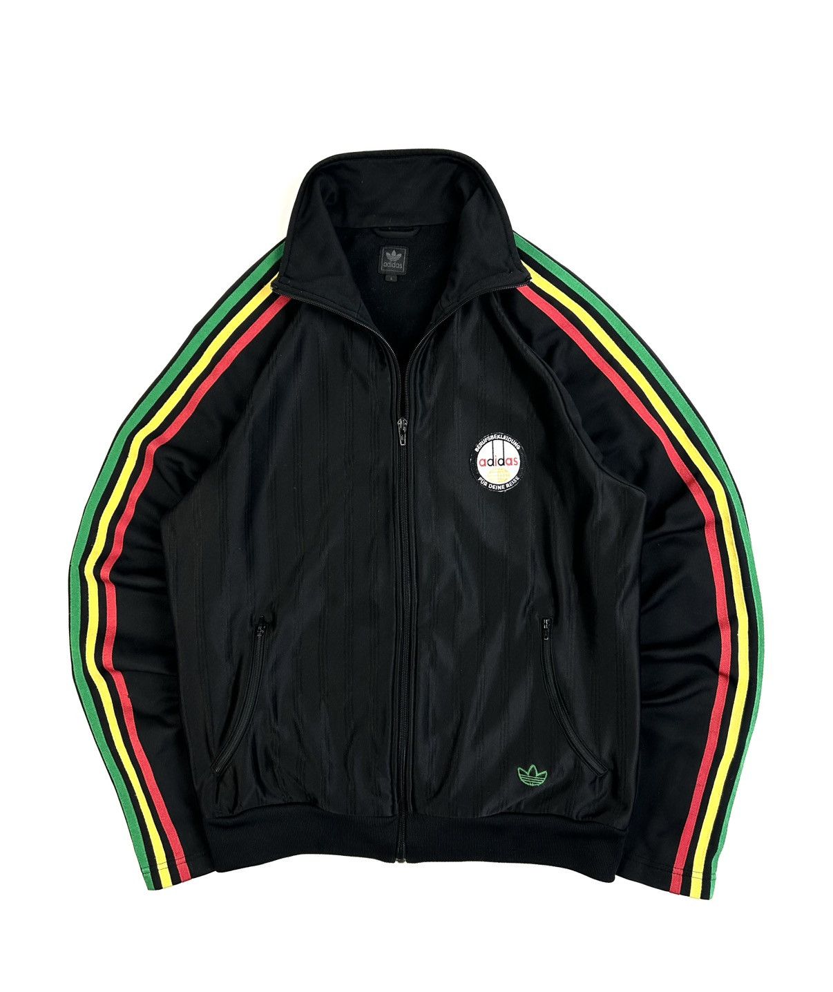 Adidas Rare Vintage Adidas Originals Rasta Black Track Jacket Y2k | Grailed