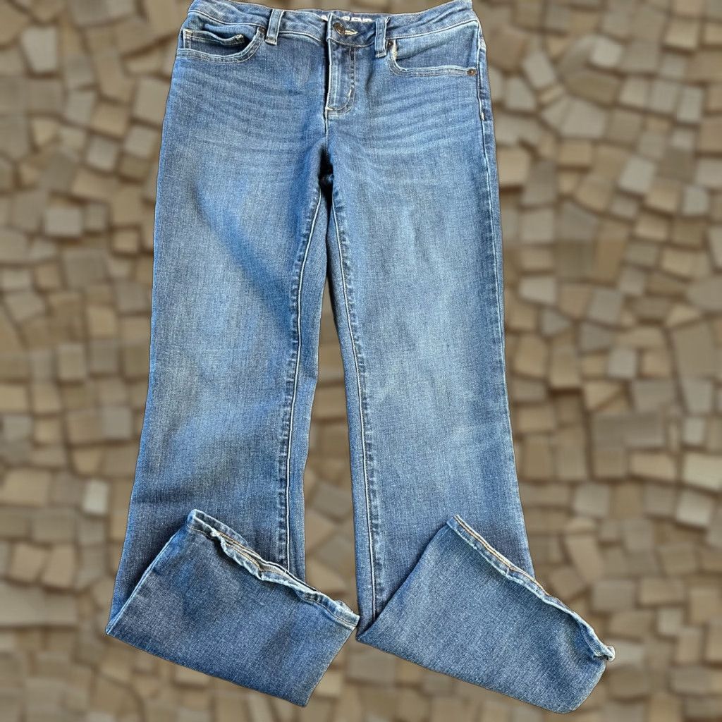 Lands' End Lands' End Jeans Women's Petite Size 4 Blue Denim Bootcut Mid Rise Jeans Size 28" / US 6 / IT 42 - 1 Thumbnail