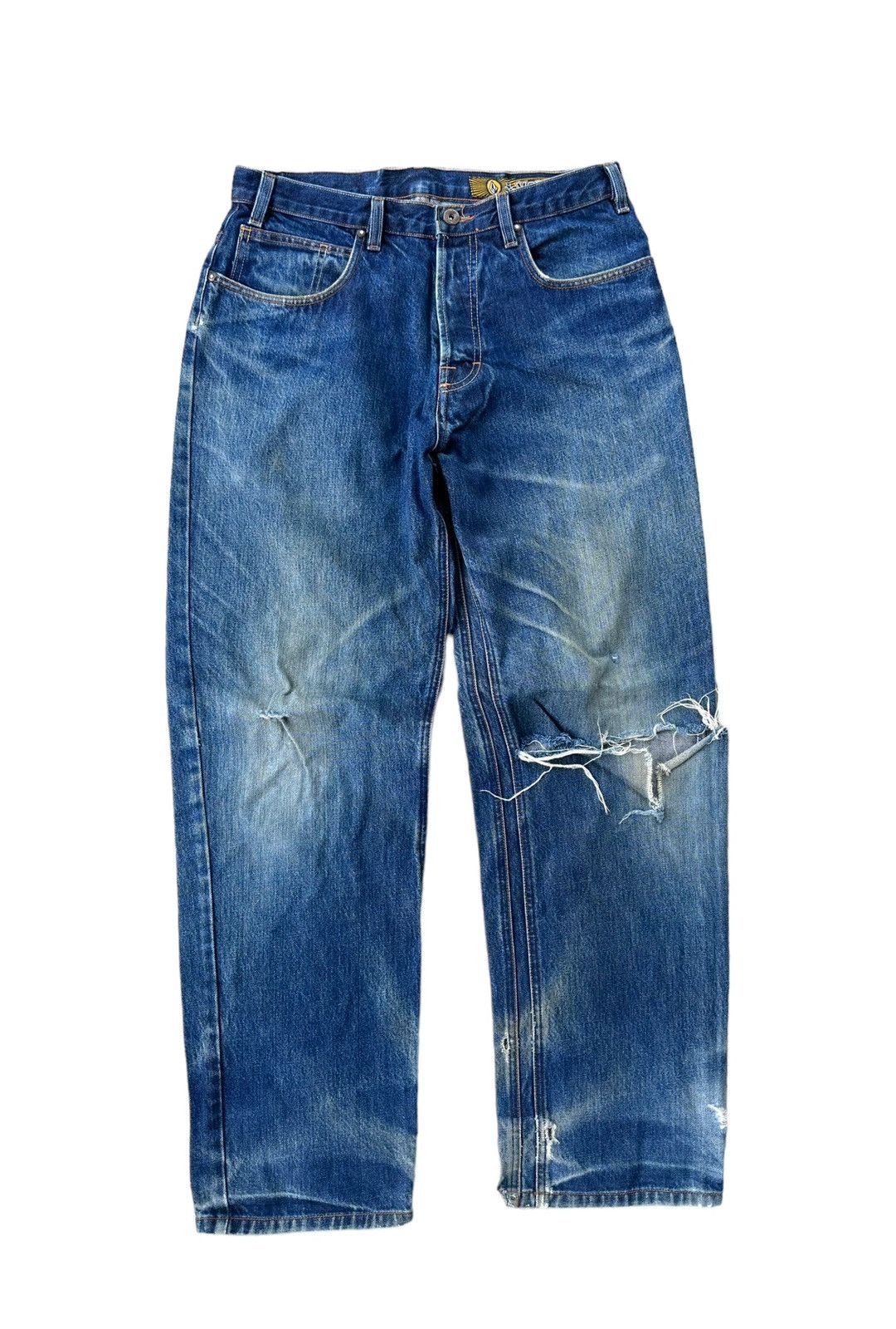Vintage × Volcom Vintage Volcom rusty wash distressed denim jeans Size US 30 / EU 46 - 1 Thumbnail