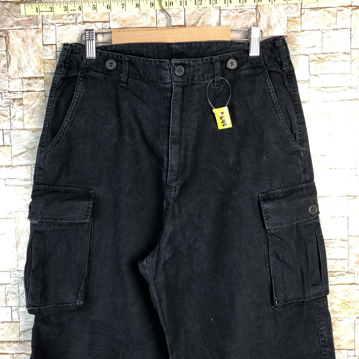 Japanese Brand Japanese Brand Black Cargo Multipocket Pants #A644 Size US 28 / EU 44 - 5 Thumbnail