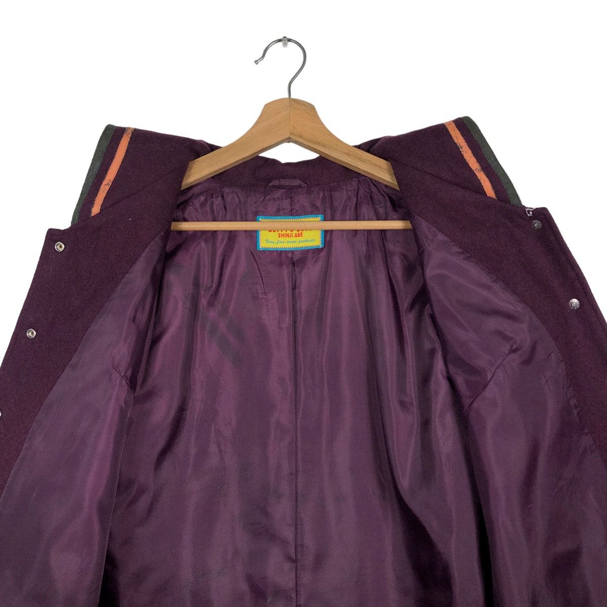 Japanese Brand 🔥Rich Purple - Long Wool Jacket Betty’s Blue Shinji Abe Size US M / EU 48-50 / 2 - 11 Thumbnail