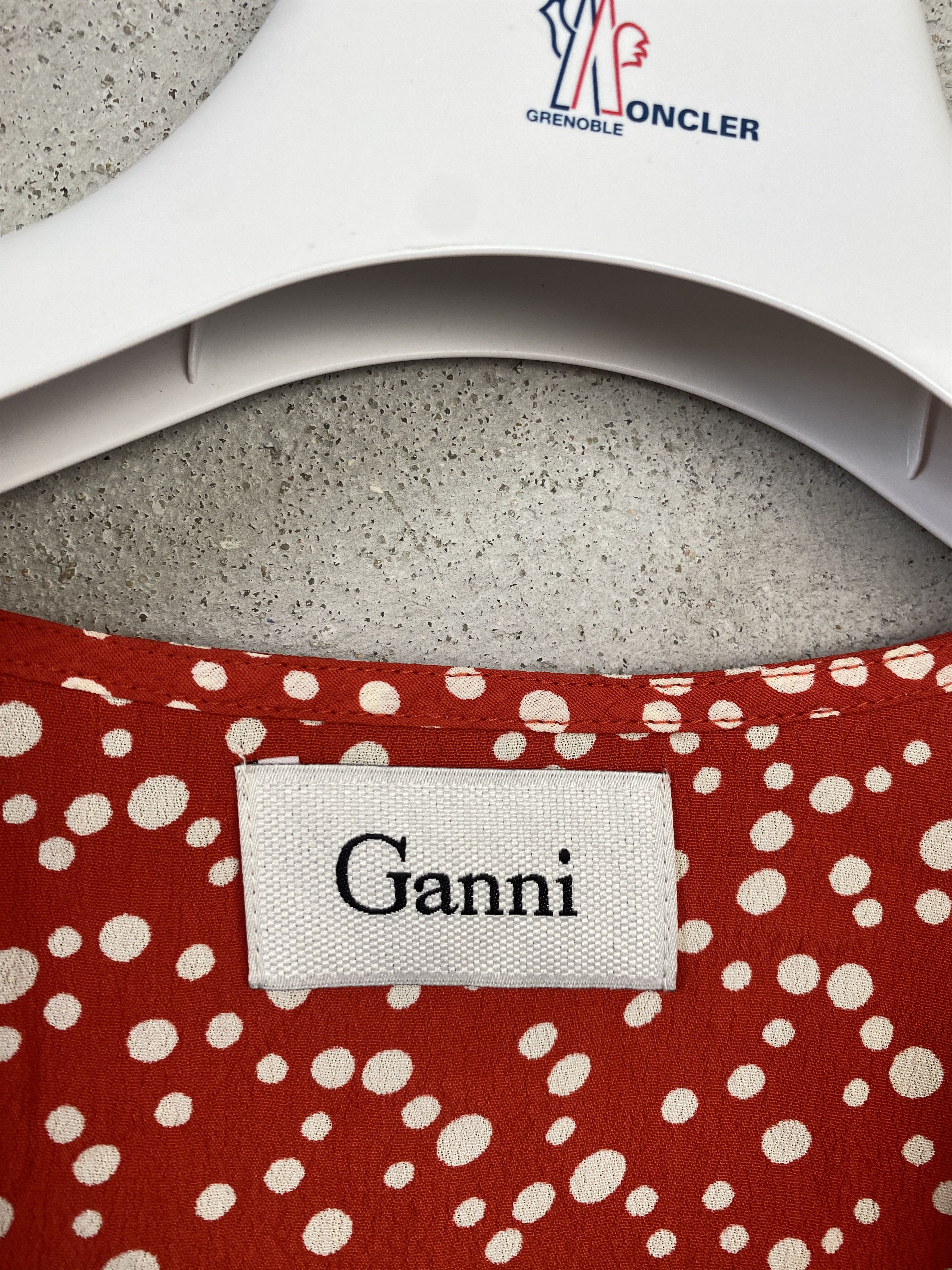 Ganni Ganni polka dot midi dress viscose casual summer Size M / US 6-8 / IT 42-44 - 4 Thumbnail