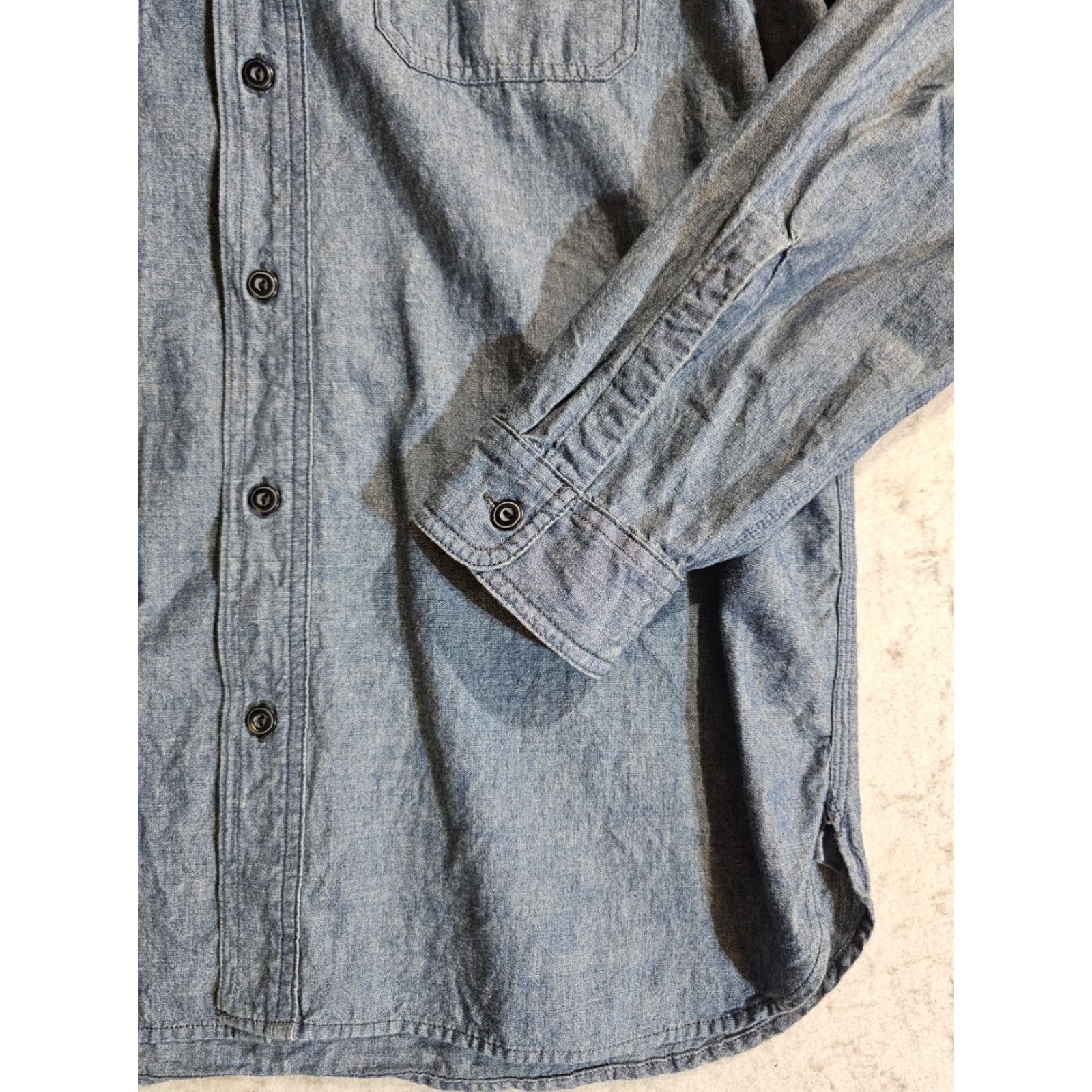Polo Ralph Lauren VINTAGE Polo Ralph Lauren Button-Up Shirt Denim Goods 80s 90s Mens L Blue Cotton Shirt Polo Ralph Lauren Mens L Size US L / EU 52-54 / 3 - 7 Thumbnail