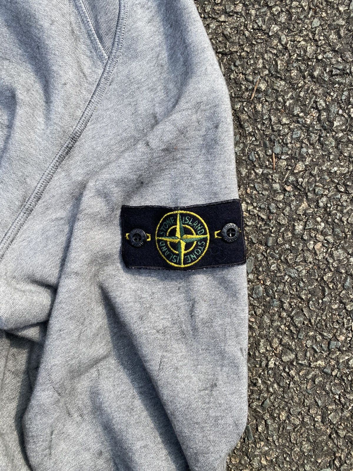 Massimo Osti ‼️Rare‼️Gray Stone Island Dust Hoodie Size US XL / EU 56 / 4 - 6 Thumbnail