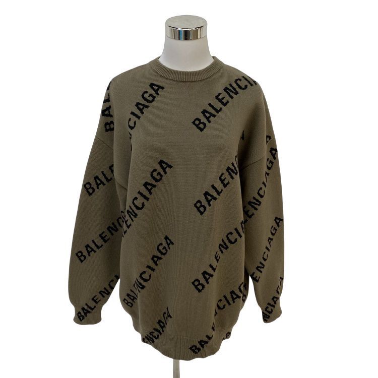 Balenciaga Balenciaga Logo Knit Sweater XS Size XS / US 0-2 / IT 36-38 - 1 Thumbnail