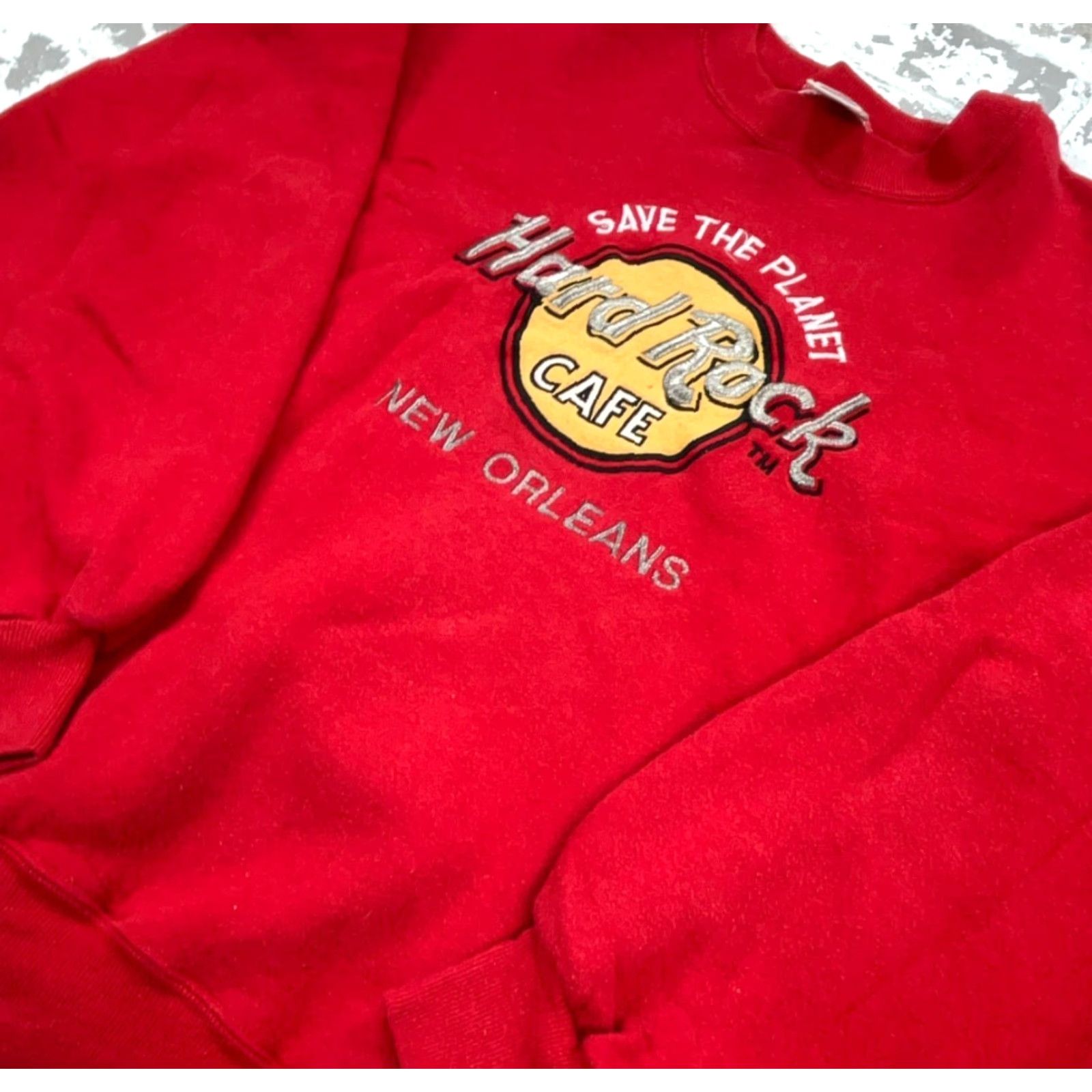 Jerzees VINTAGE Jerzees Sweatshirt Men Large Red Crew Neck USA 80s 90s 50/50 Graphic Print Embroidered Logo Size US L / EU 52-54 / 3 - 2 Thumbnail