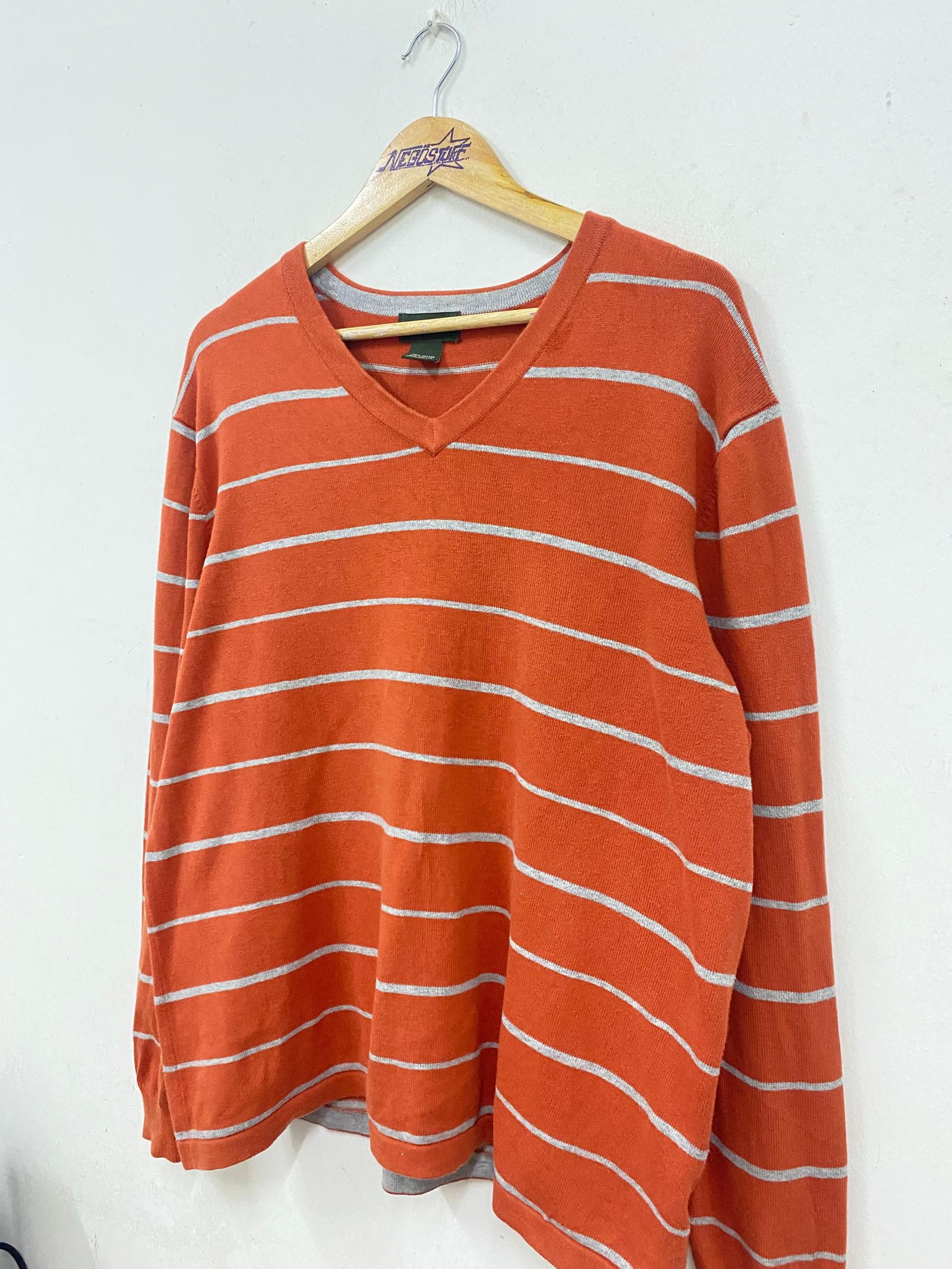Eddie Bauer Vintage Eddie Bauer V neck stripe shirt longsleeve Size US L / EU 52-54 / 3 - 2 Thumbnail