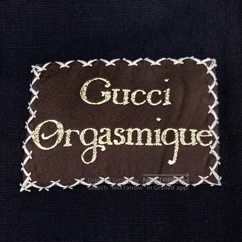 Gucci Gucci Logo letter decoration black cotton linen blend stra Size US 32 / EU 48 - 6 Thumbnail