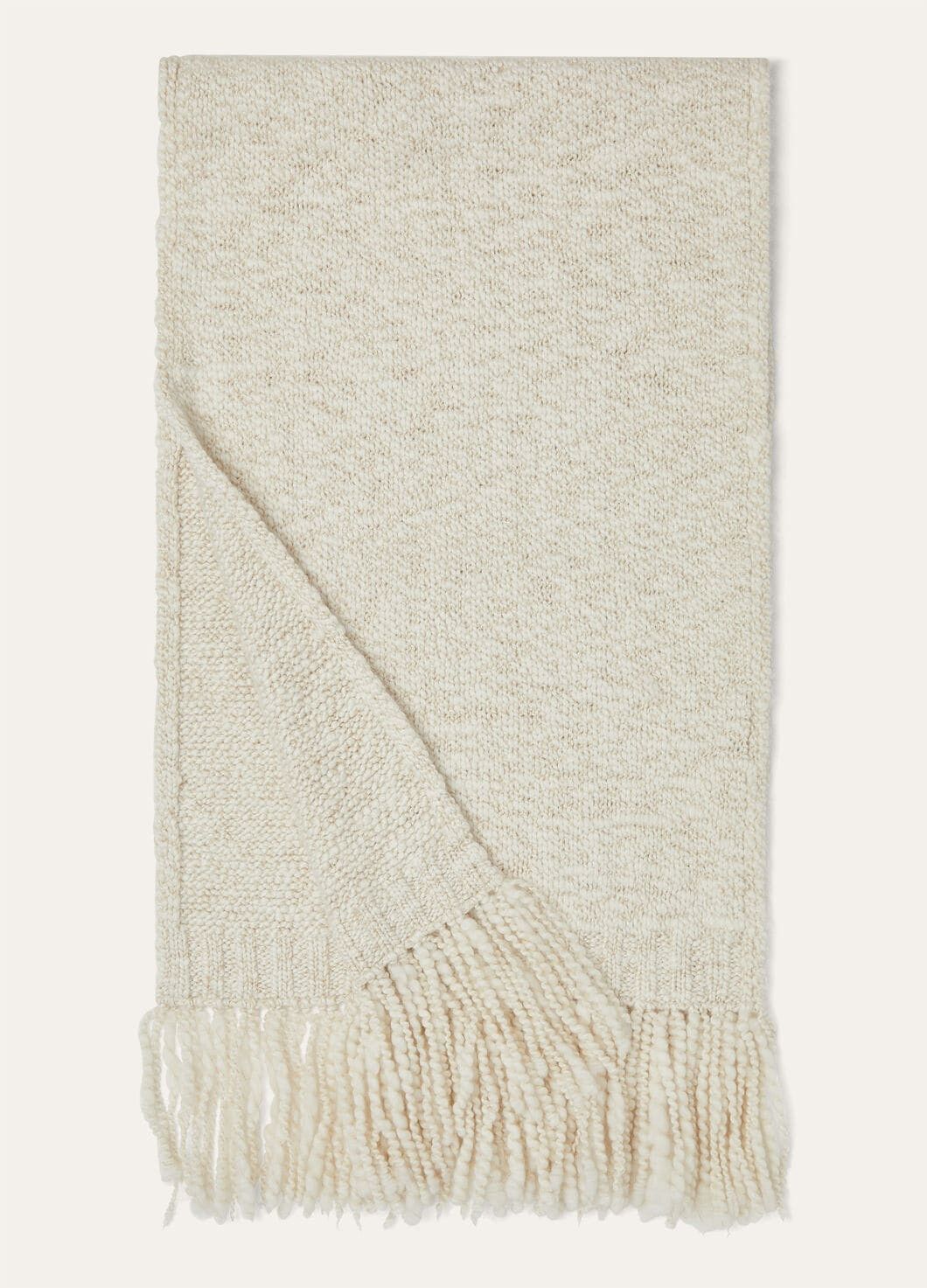 Loro Piana o1w1db10725 FAO5337 Size: OS / Gnifetti Scarf in Cream Size ONE SIZE - 1 Thumbnail