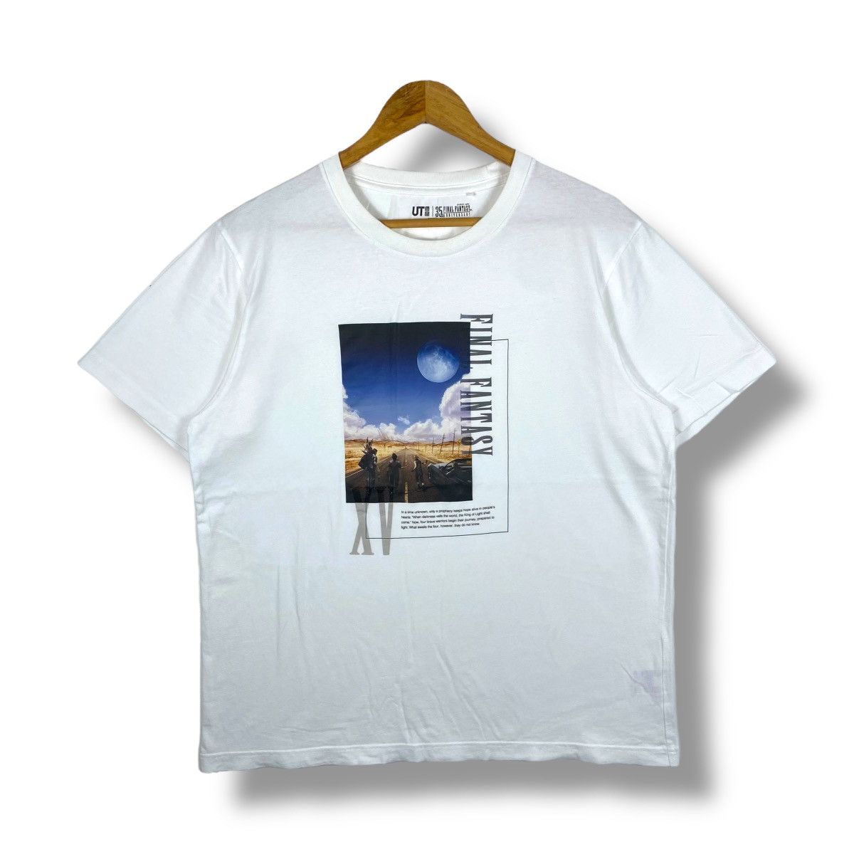 Japanese Brand FINAL FANTASY 35Th Anniversary Graphic Tee Shirt Extra Large Size US XL / EU 56 / 4 - 1 Thumbnail