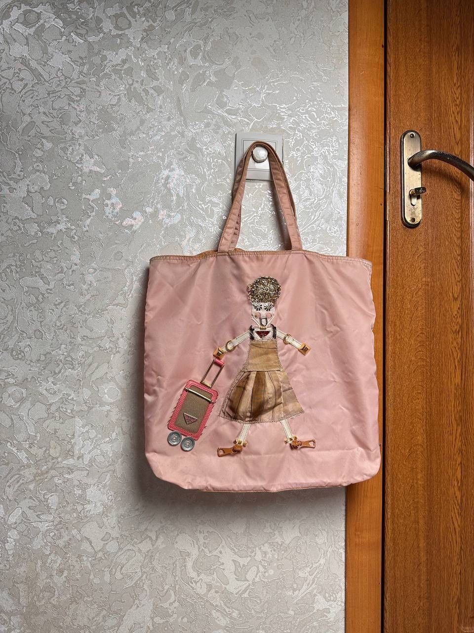 Prada RARE PRADA Pink Tessuto Nylon Robot Tote Bag Y2K Vintage Size ONE SIZE - 1 Thumbnail