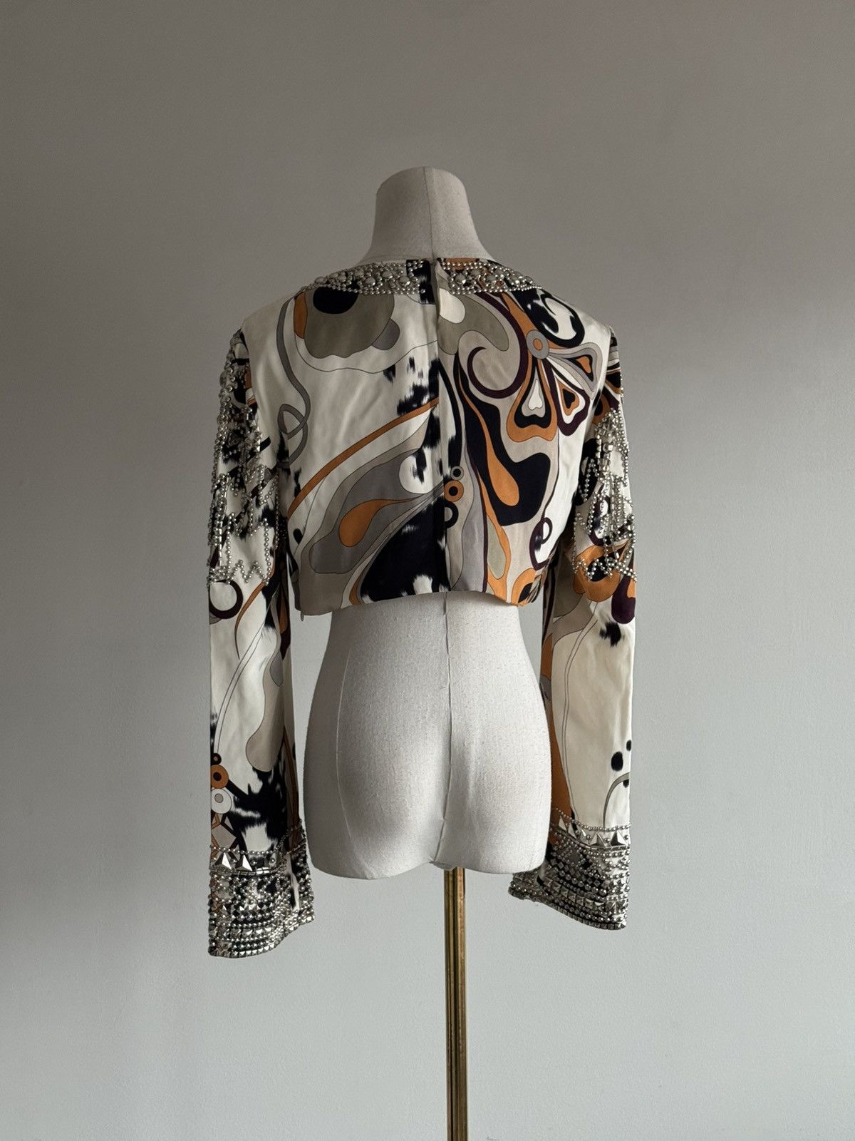 Emilio Pucci Pucci f/w 2014 studded crop top by Peter Dundas Size S / US 4 / IT 40 - 9 Thumbnail