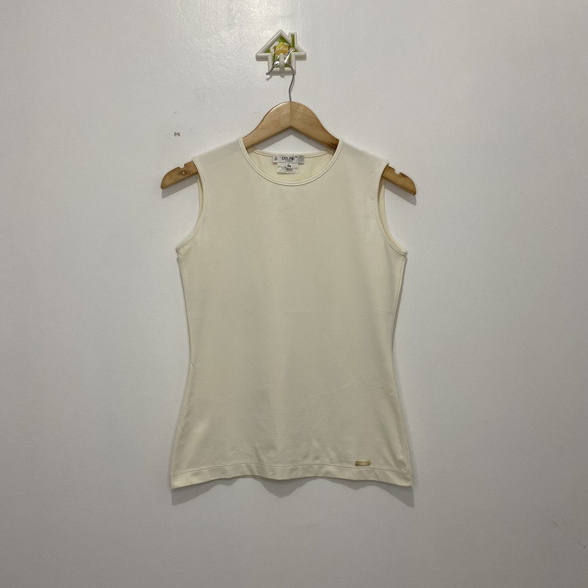 Image of Celine Sleeveless Top in Cream, Women's (Size XS)