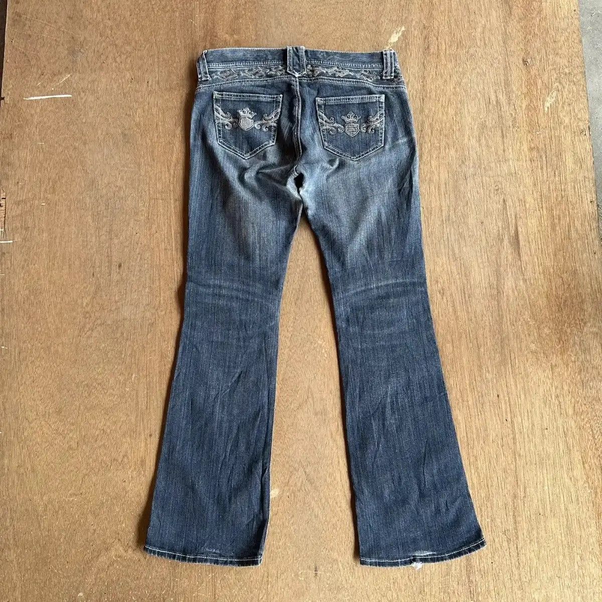 Japanese Brand FLARE/BOOTCUT💥VINTAGE ORIRIN JEANS BIG STITCH DENIM PANTS Size US 31 - 14 Thumbnail