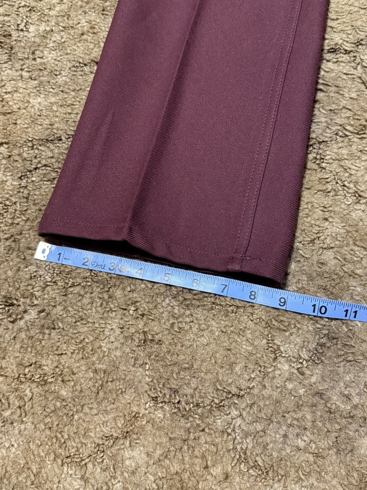 Wrangler Vintage Wrangler Pleated Slacks Burgundy 34x34 Size US 34 / EU 50 - 3 Thumbnail