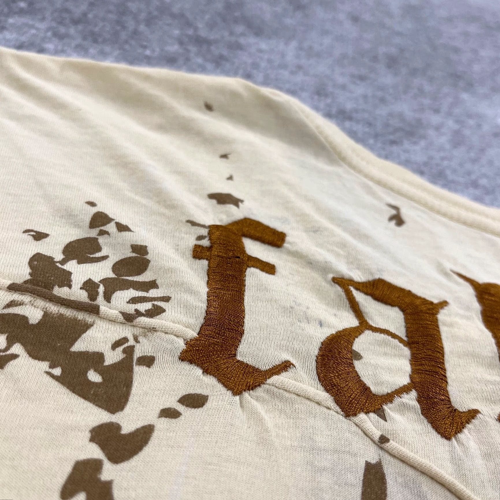 Pelle Pelle PELLE PELLE Shirt Mens XL Cream Tan Graphic Print Logo Hip Hop Streetwear Classic Fall Spring Summer Winter Hip Hop Mens XL Brand Pelle Pelle Size US XL / EU 56 / 4 - 7 Thumbnail