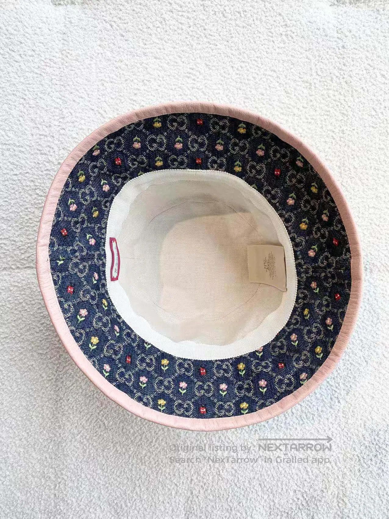 Gucci Guicci Size M The old flowers are full of printed bucket ha Size ONE SIZE - 3 Thumbnail