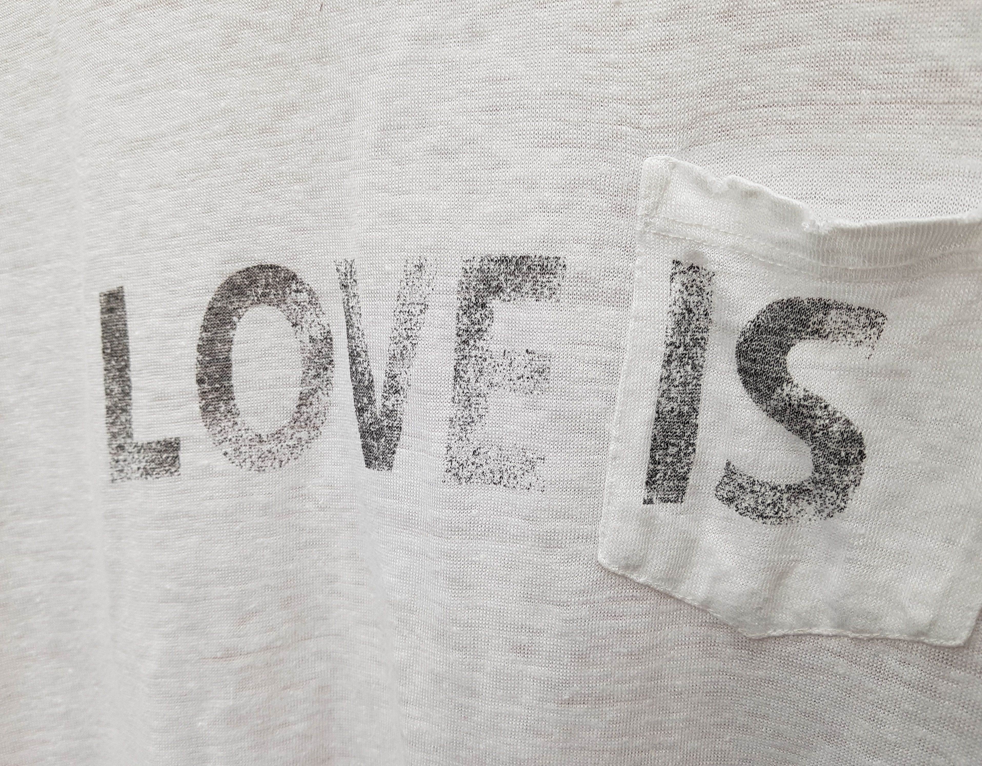 Zadig & Voltaire Zadig & Voltaire Love Is Destroyed Amber Linen Tee T Shirt Size S / US 4 / IT 40 - 4 Thumbnail