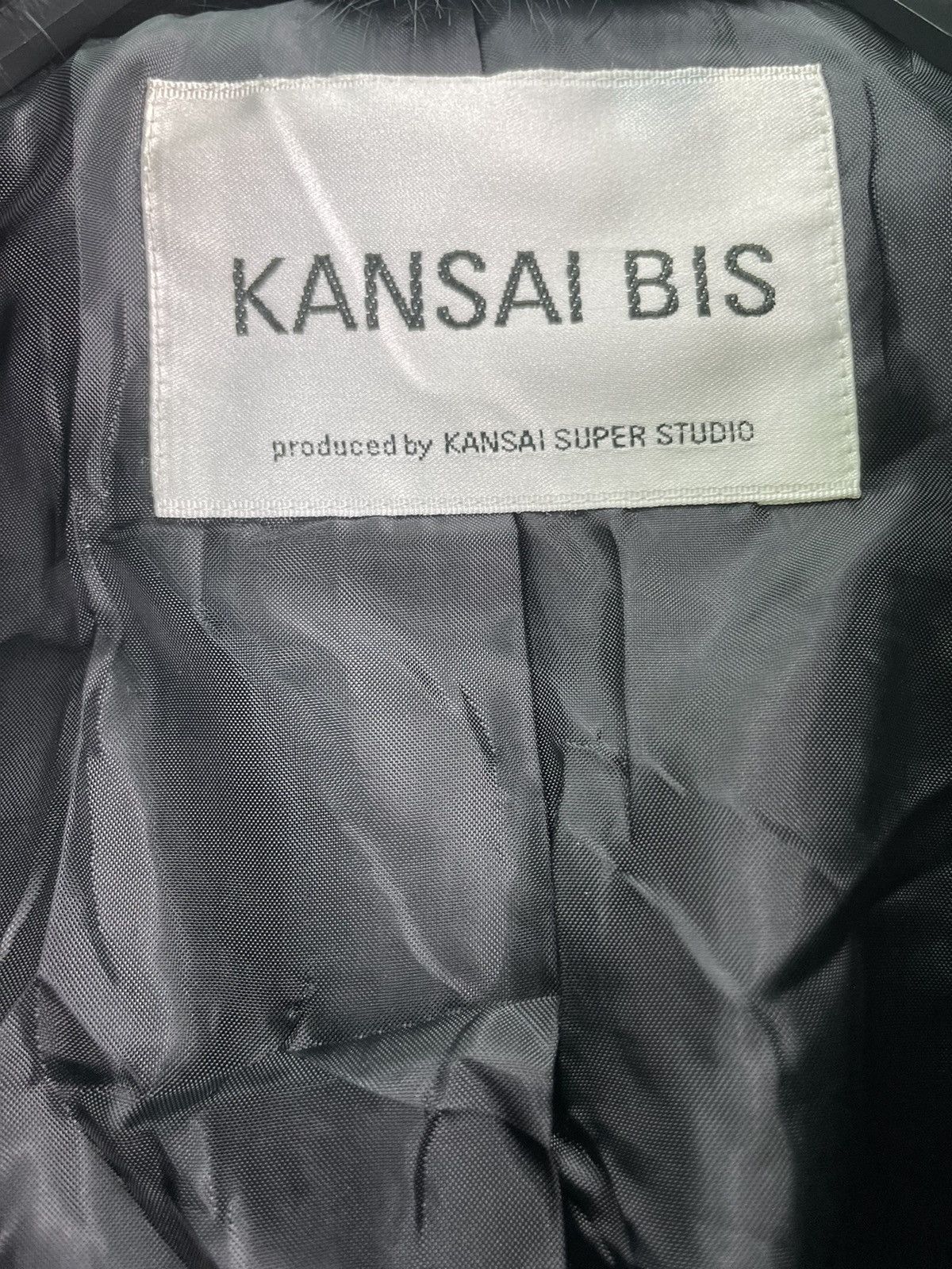 Kansai Yamamoto Vtg 90s Kansai Bis by Kansai Yamamoto fur trim down jacket Size M / US 6-8 / IT 42-44 - 4 Thumbnail