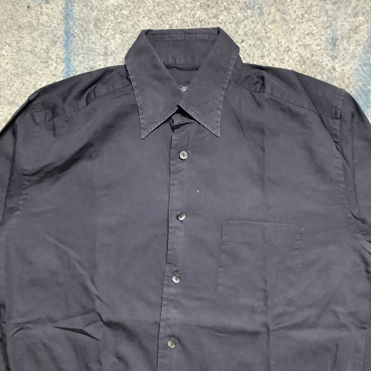 Dolce & Gabbana Dolce & Gabbana Black Oxford Shirt Size US M / EU 48-50 / 2 - 2 Thumbnail
