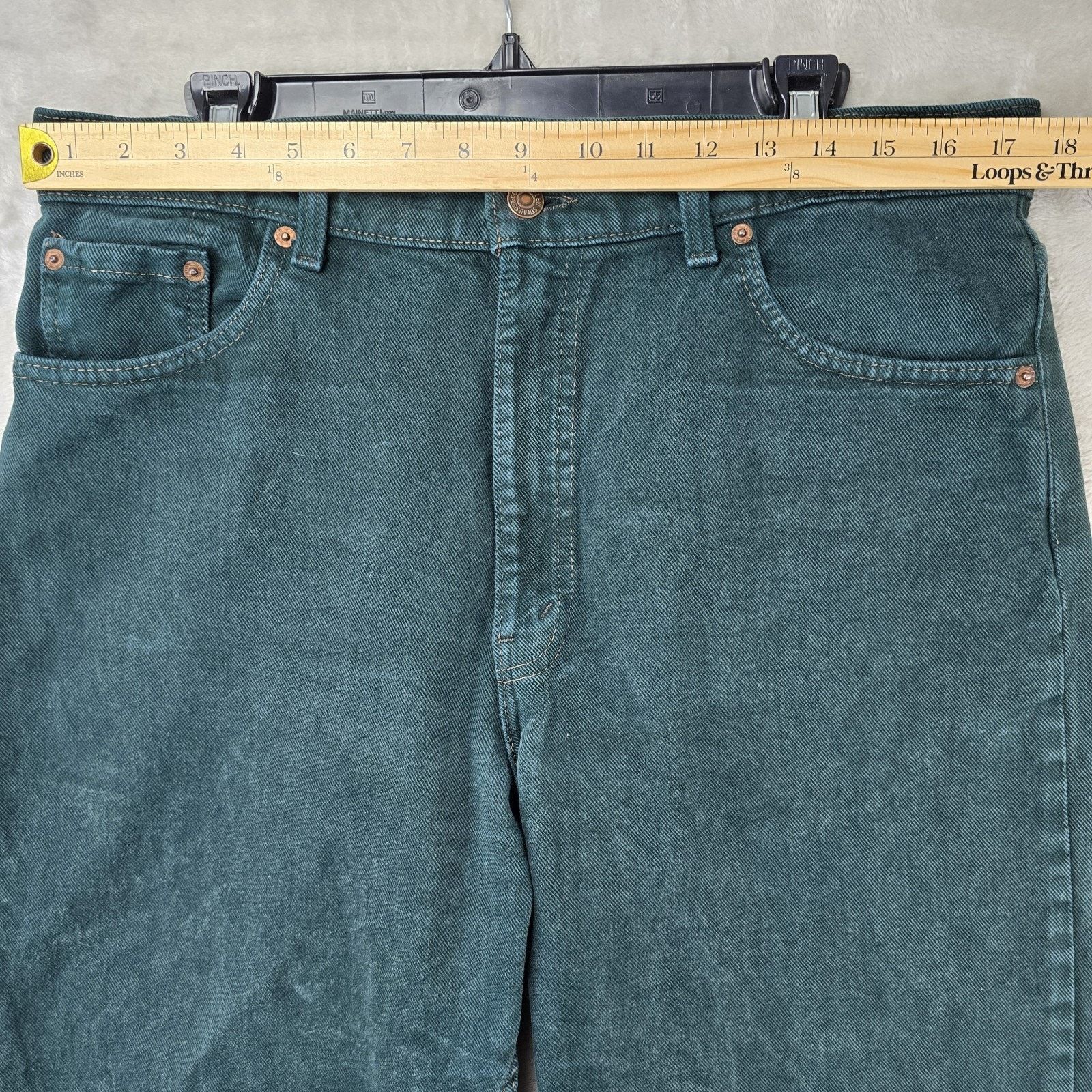 Levi's Vintage Levis Jeans Mens 36x32 (Fits 35x31) Green 550 90s Size US 36 / EU 52 - 11 Thumbnail