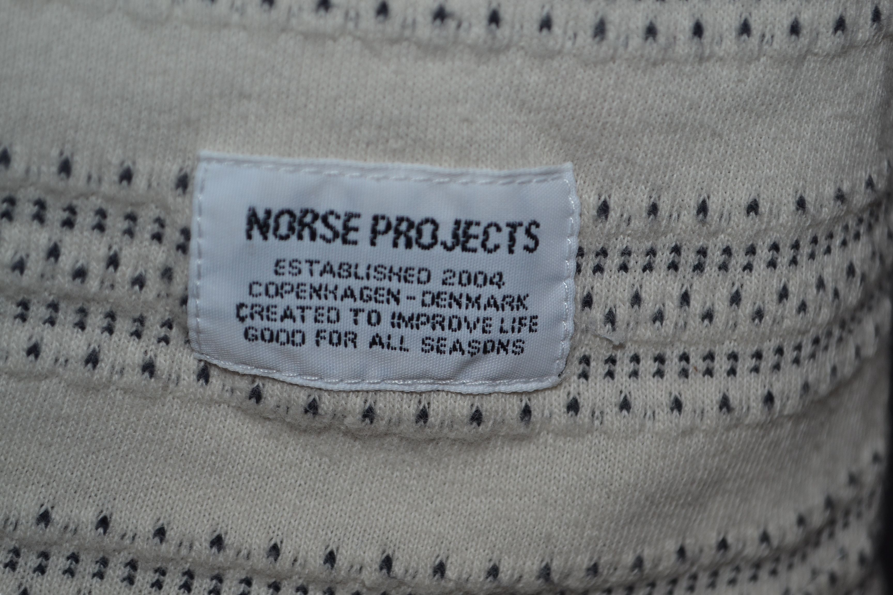 Norse Projects Norse Projects M Niels Texture Stripe Nordic Knit T-shirt M Size US M / EU 48-50 / 2 - 6 Thumbnail