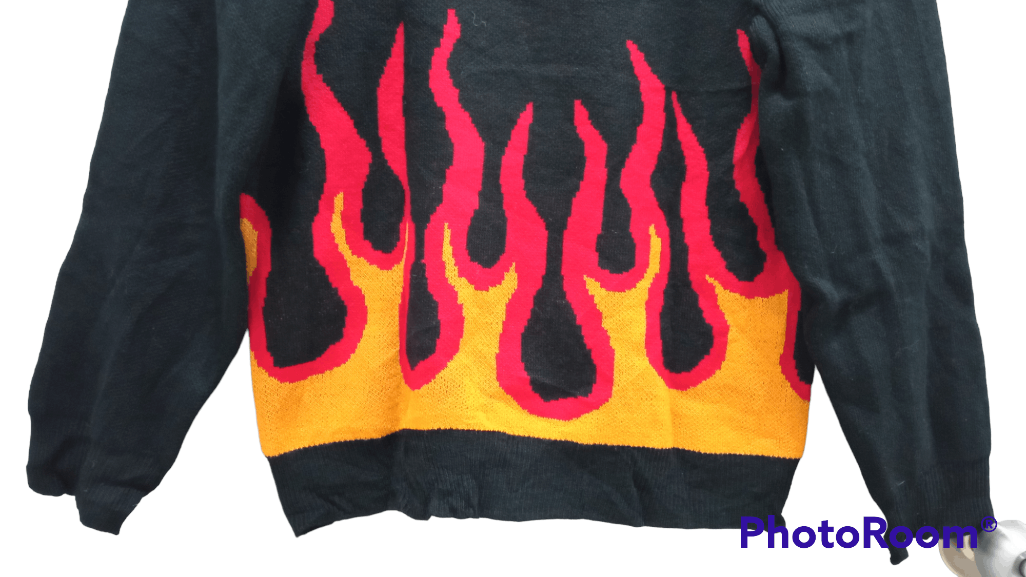 Japanese Brand × Vintage 🔥🔥Vintage Style Pipue De Pique Flame Sweatshirt Size US S / EU 44-46 / 1 - 14 Thumbnail