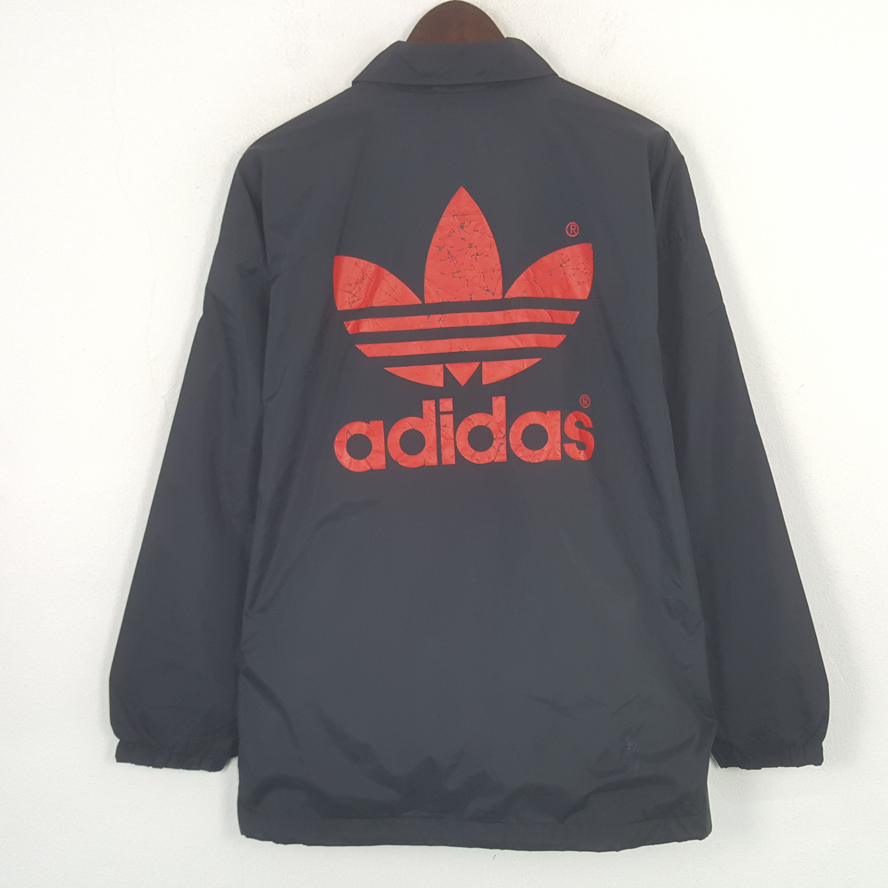 Vintage Adidas Trefoil Big Logo Windbreaker Jacket