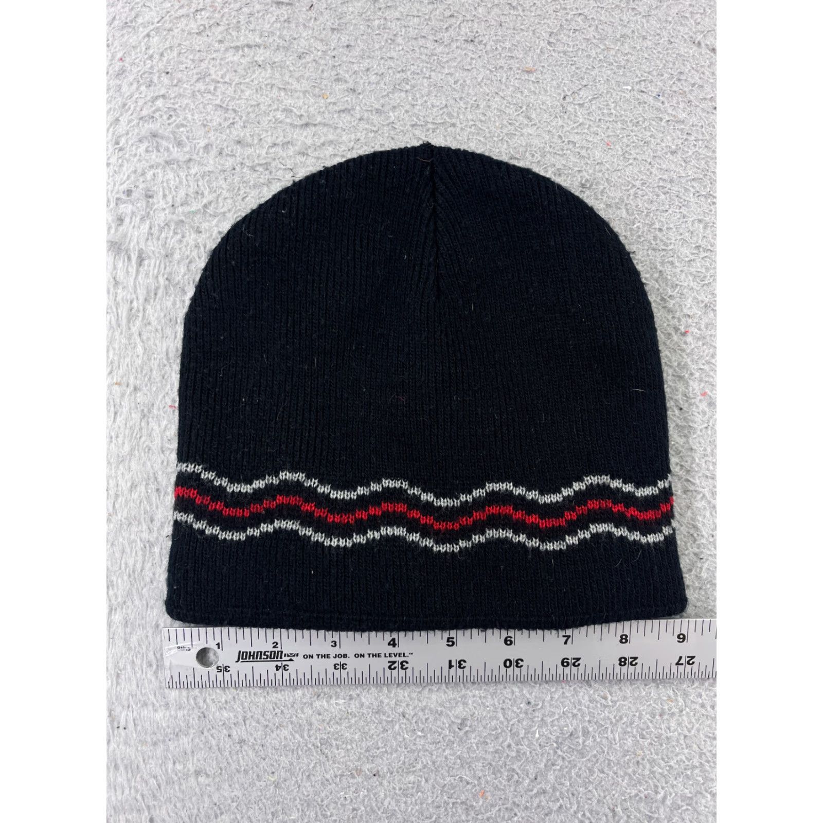 Vintage VINTAGE No Boundaries Beanie Toque Adult 4-7 Black Embroidered Snake Acrylic Skate Beach Size ONE SIZE - 3 Thumbnail
