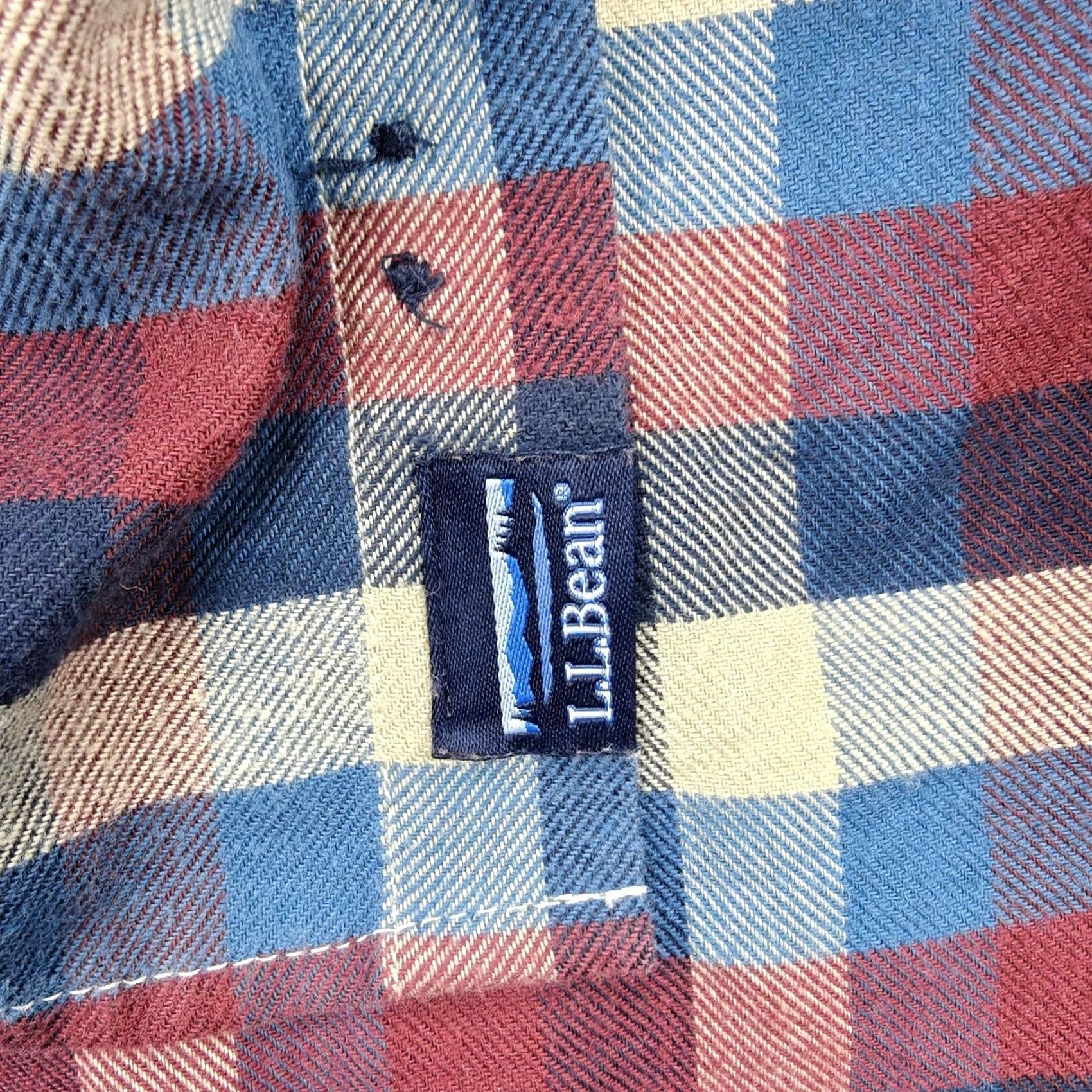 Vintage VINTAGE LL Bean Shirt Mens XL Tall Red Blue Plaid Traditional Fit Flannel Button Down Size US XL / EU 56 / 4 - 6 Thumbnail