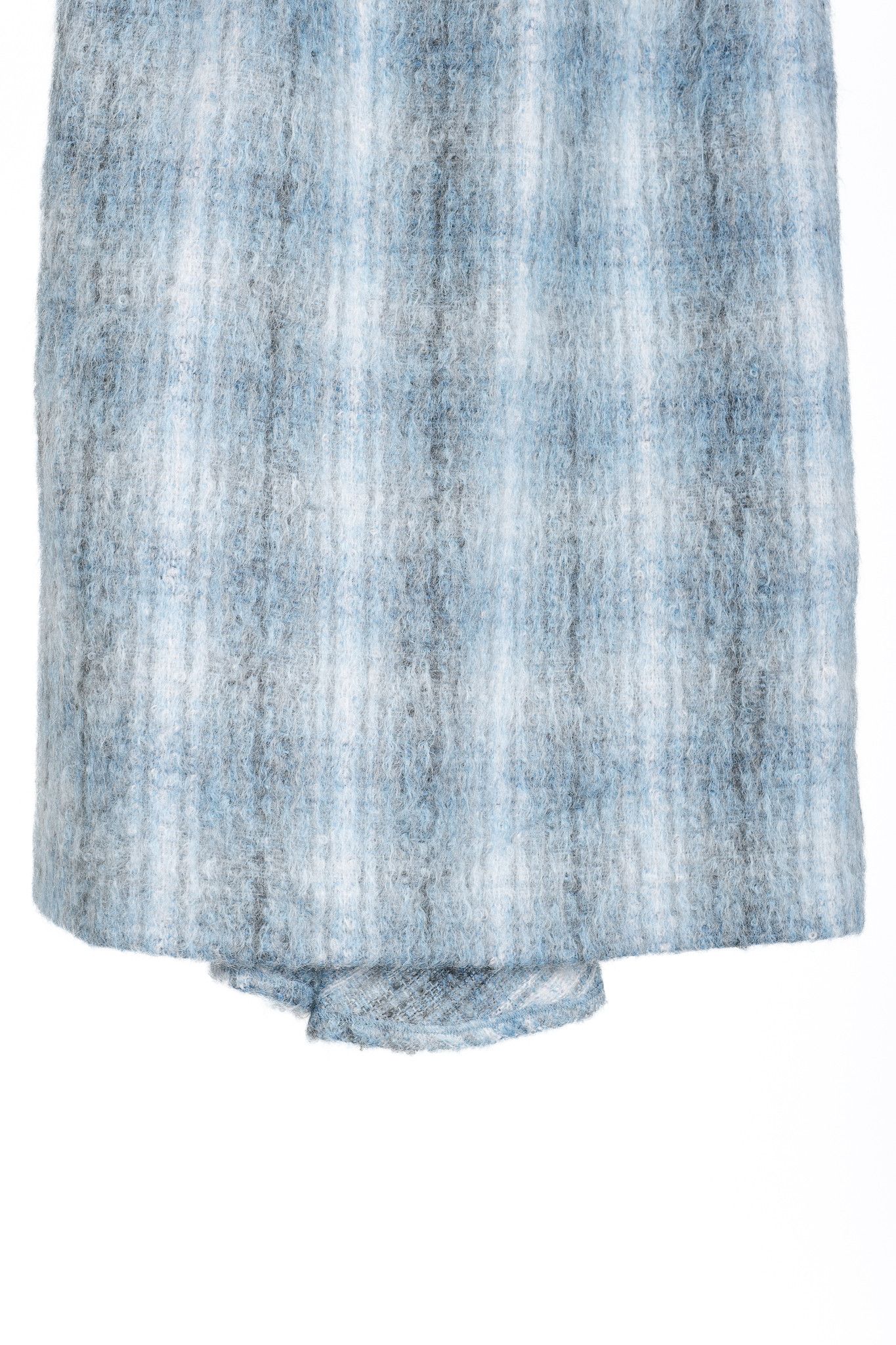 Lafayette 148 Lafayette 148 Blue Mohair Blurred Tartan Trumpet Skirt Size 32" / US 10 / IT 46 - 5 Thumbnail