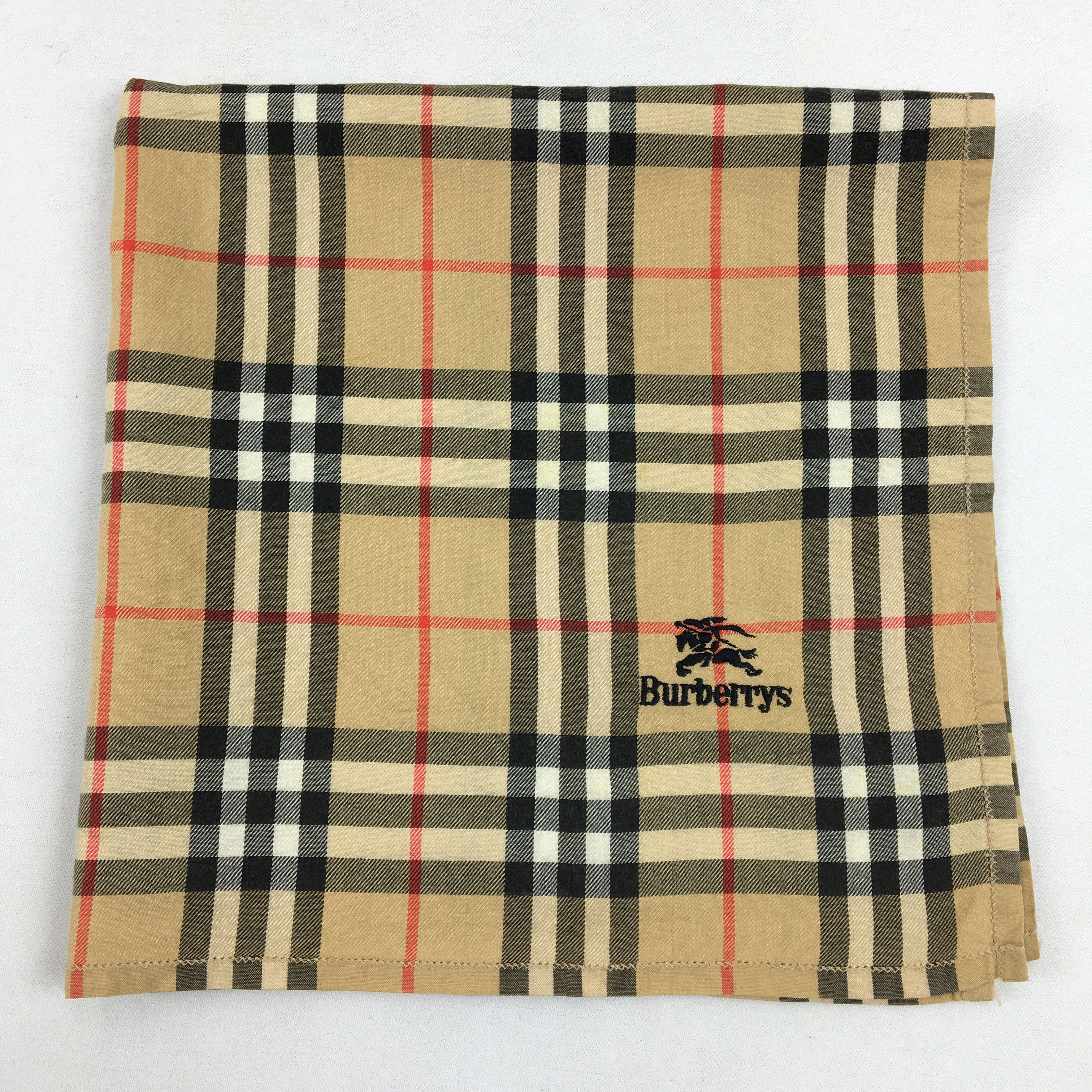 Burberry Vintage 90s Burberry Handkerchief 56789 Size ONE SIZE - 4 Thumbnail