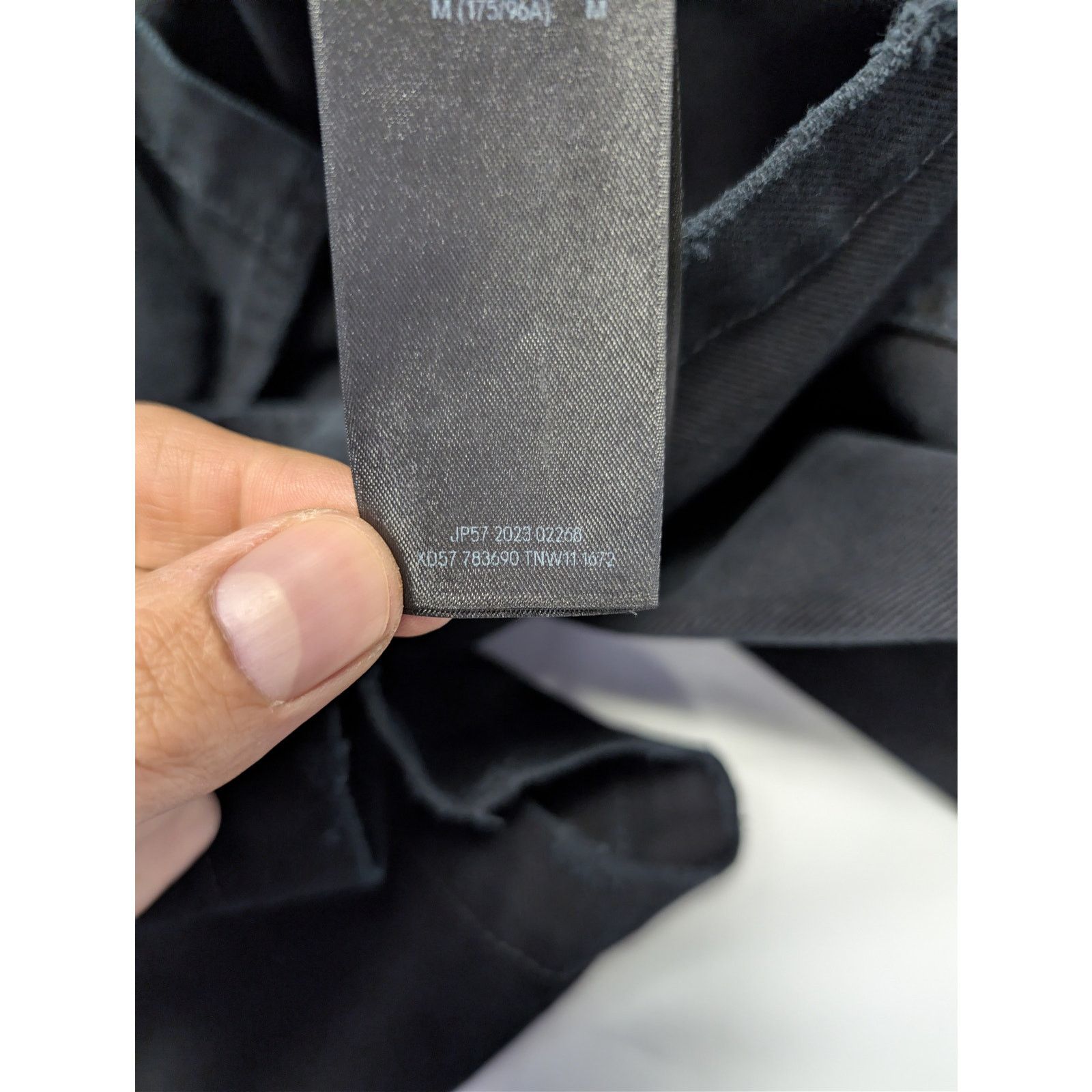 Balenciaga o1rshd1 Left-Hand Denim Cargo Shirt in Sunbleached Black Size US M / EU 48-50 / 2 - 19 Thumbnail