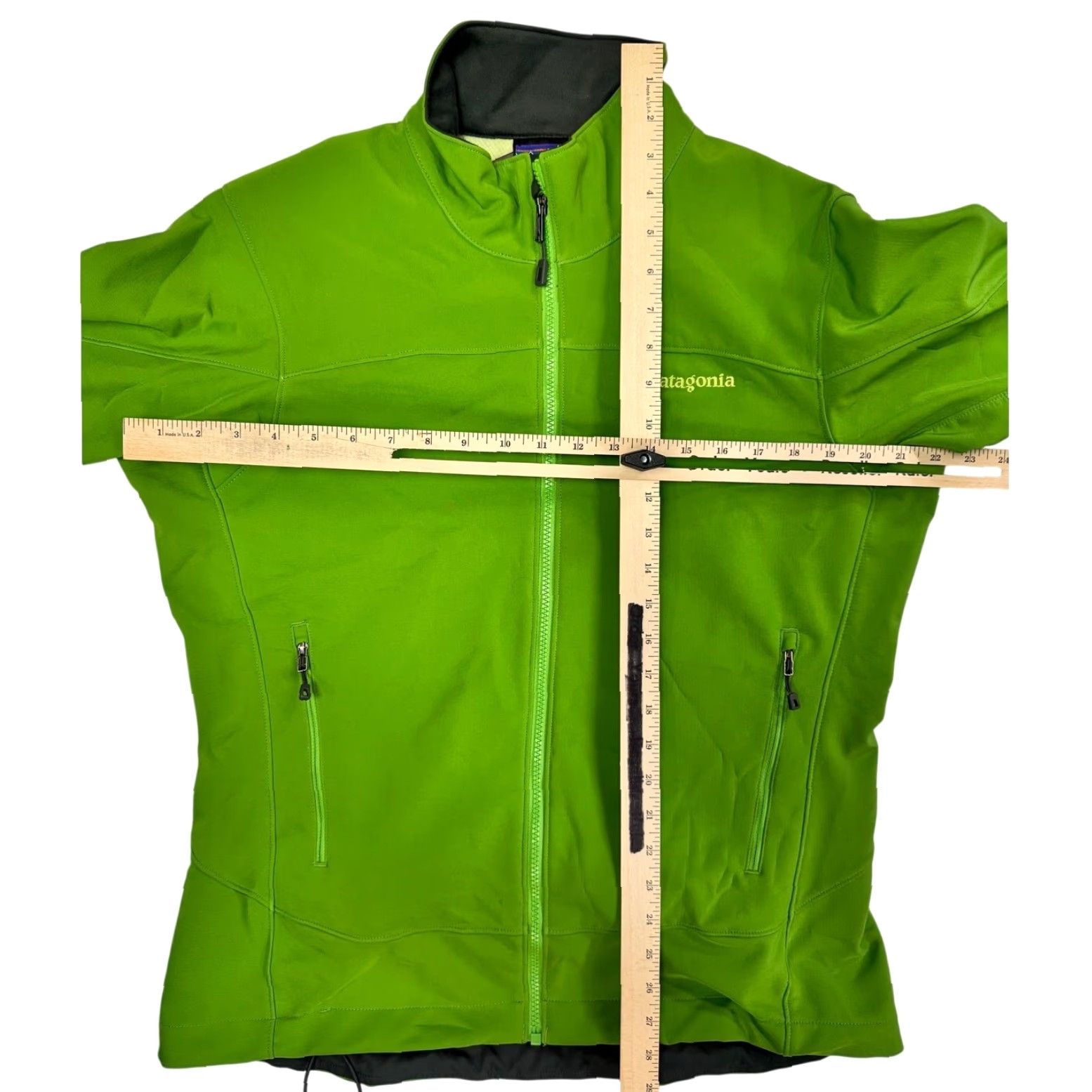 Patagonia Patagonia Adze Jacket Womens Large Green Soft Shell Polartec Windbloc Jacket Womens Large Green Windbloc 1990s Concert/Workwear Inspired Size S / US 4 / IT 40 - 3 Thumbnail