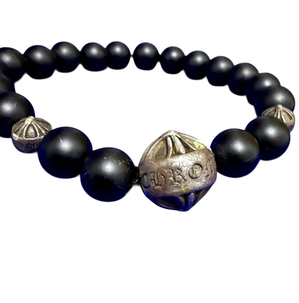 Chrome Hearts Vintage Chrome Hearts black onyx bead bracelet Size ONE SIZE - 3 Thumbnail