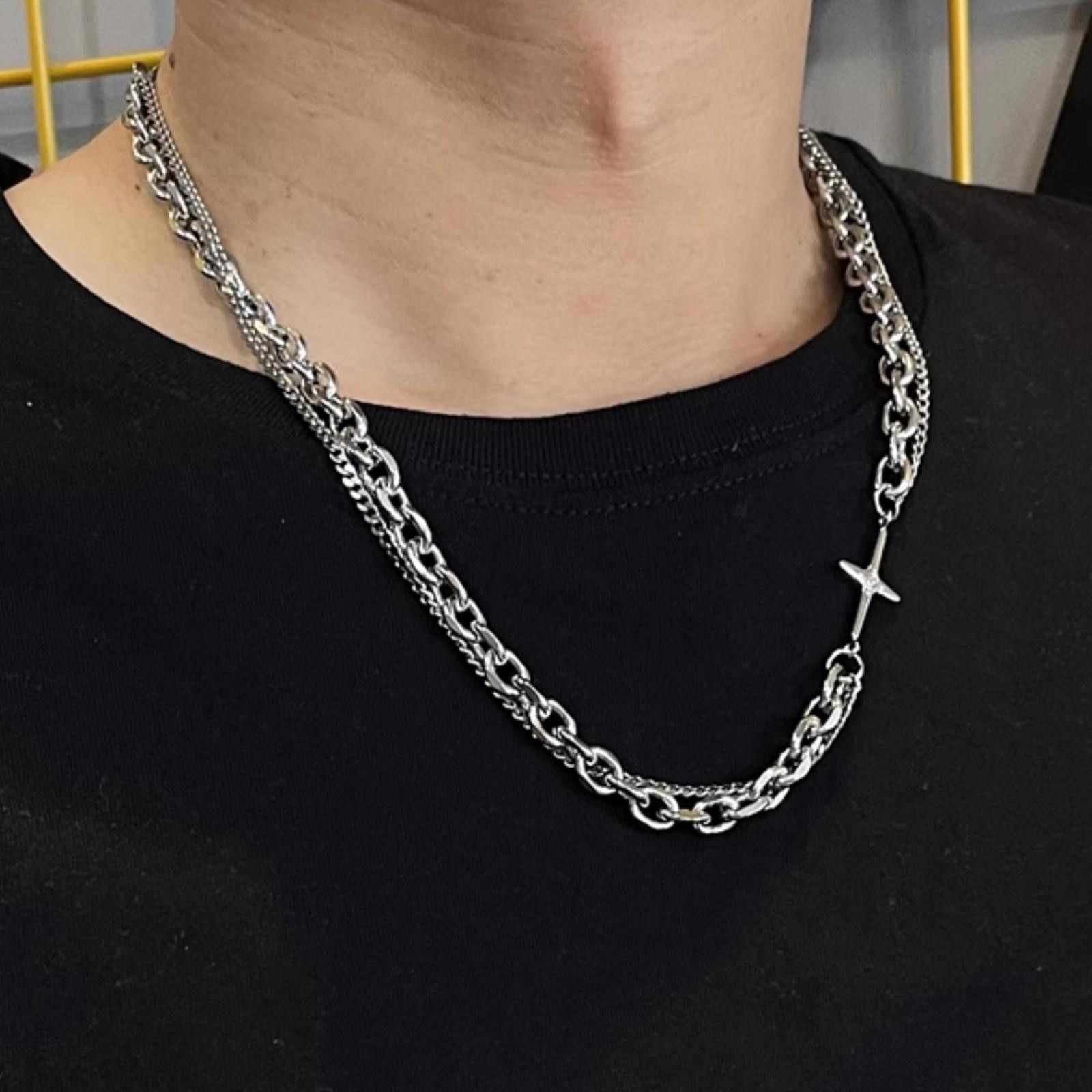 Jewelry Star Double Layer Necklace, y2k Star Necklace Size ONE SIZE - 2 Thumbnail