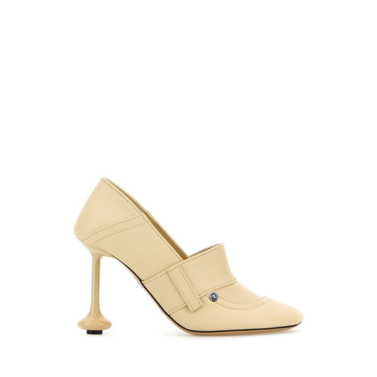LOEWE Toy Yellow Cream Leather 90mm Heel Pumps New & Authent