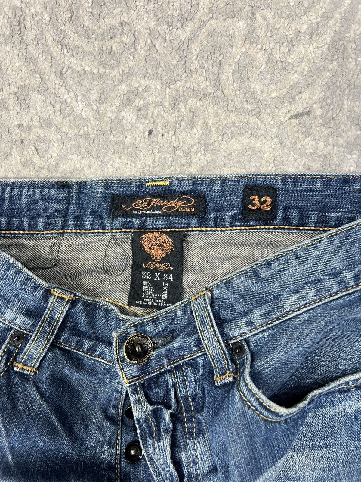 Ed Hardy Baggy Spodnie Ed Hardy Logo Japan Style Christian Audigier Size US 32 / EU 48 - 5 Thumbnail
