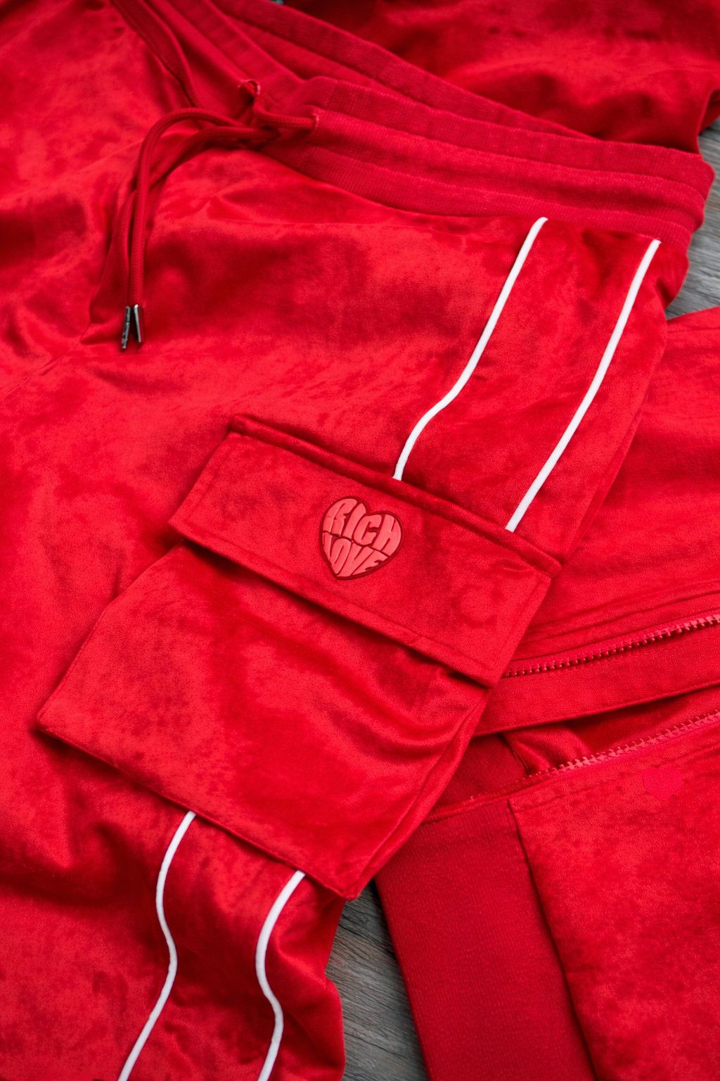 Other RICH LOVE VELOUR TRACK PANTS (S) – ARCHIVE RELEASE Size US 28 / EU 44 - 2 Thumbnail