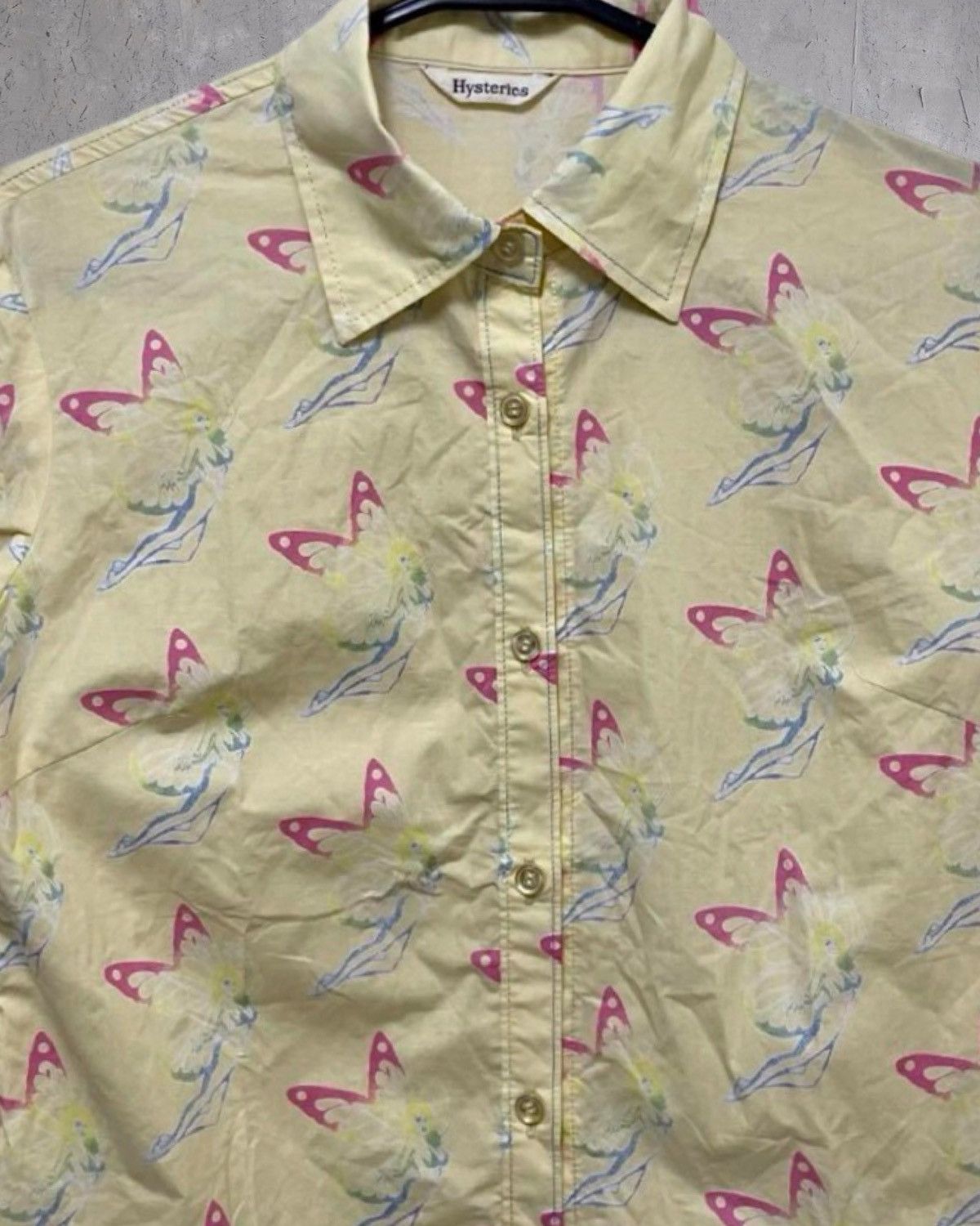 Hysteric Glamour × Japanese Brand × Vintage Hysteric Glamour “Butterfly girl” shirt Size US S / EU 44-46 / 1 - 3 Thumbnail