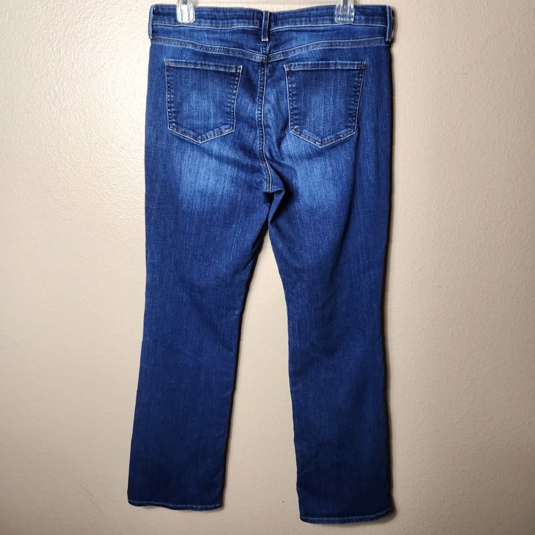 NYDJ NYDJ Barbara Bootcut Lift Tuck High Rise Jeans-Size 10 Womens Blue Denim Stretch Pockets Shaping Regular Rise Hairline? Size 32" / US 10 / IT 46 - 5 Thumbnail