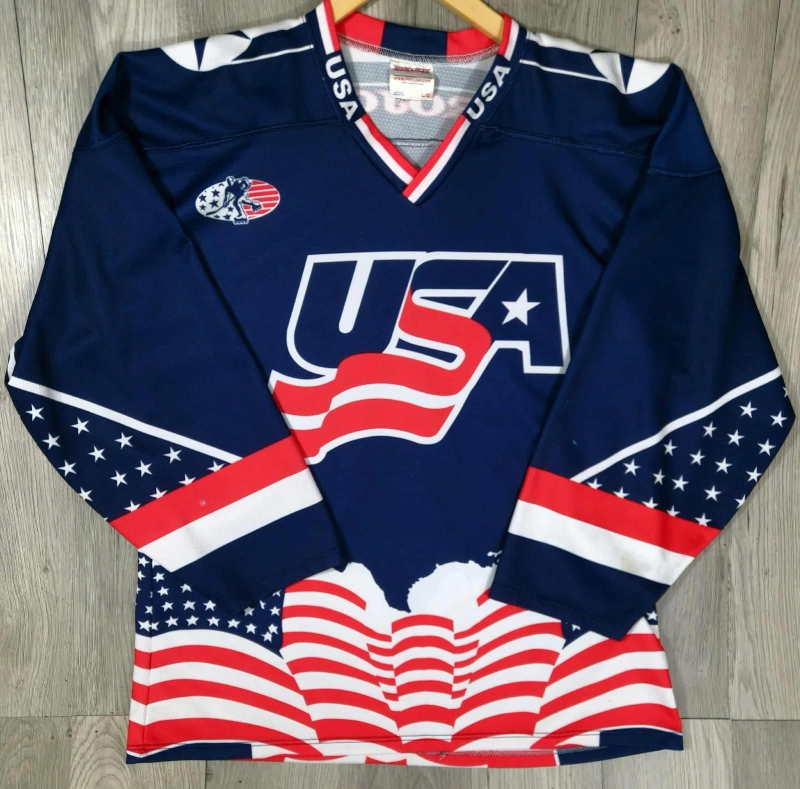Other ProJoy “USA Stars & Stripes” Patriotic Hockey Jersey #91 L#6 Size ONE SIZE - 1 Thumbnail